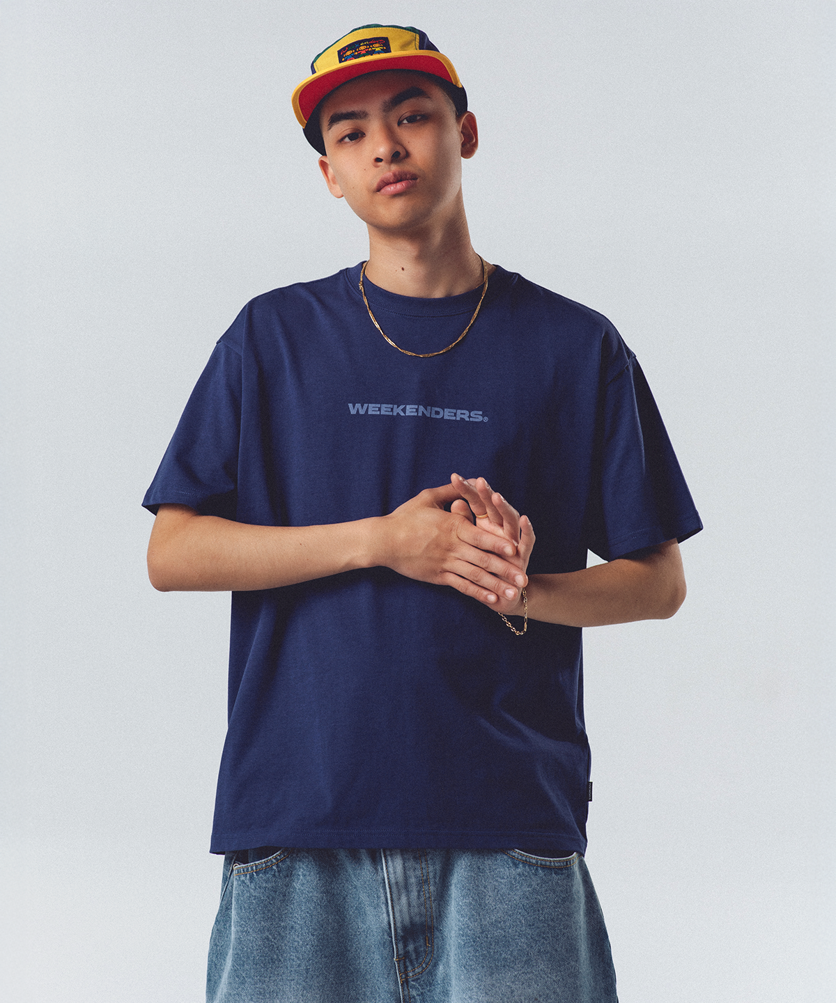 위캔더스(WKNDRS) KEYRING T-SHIRT (NAVY)