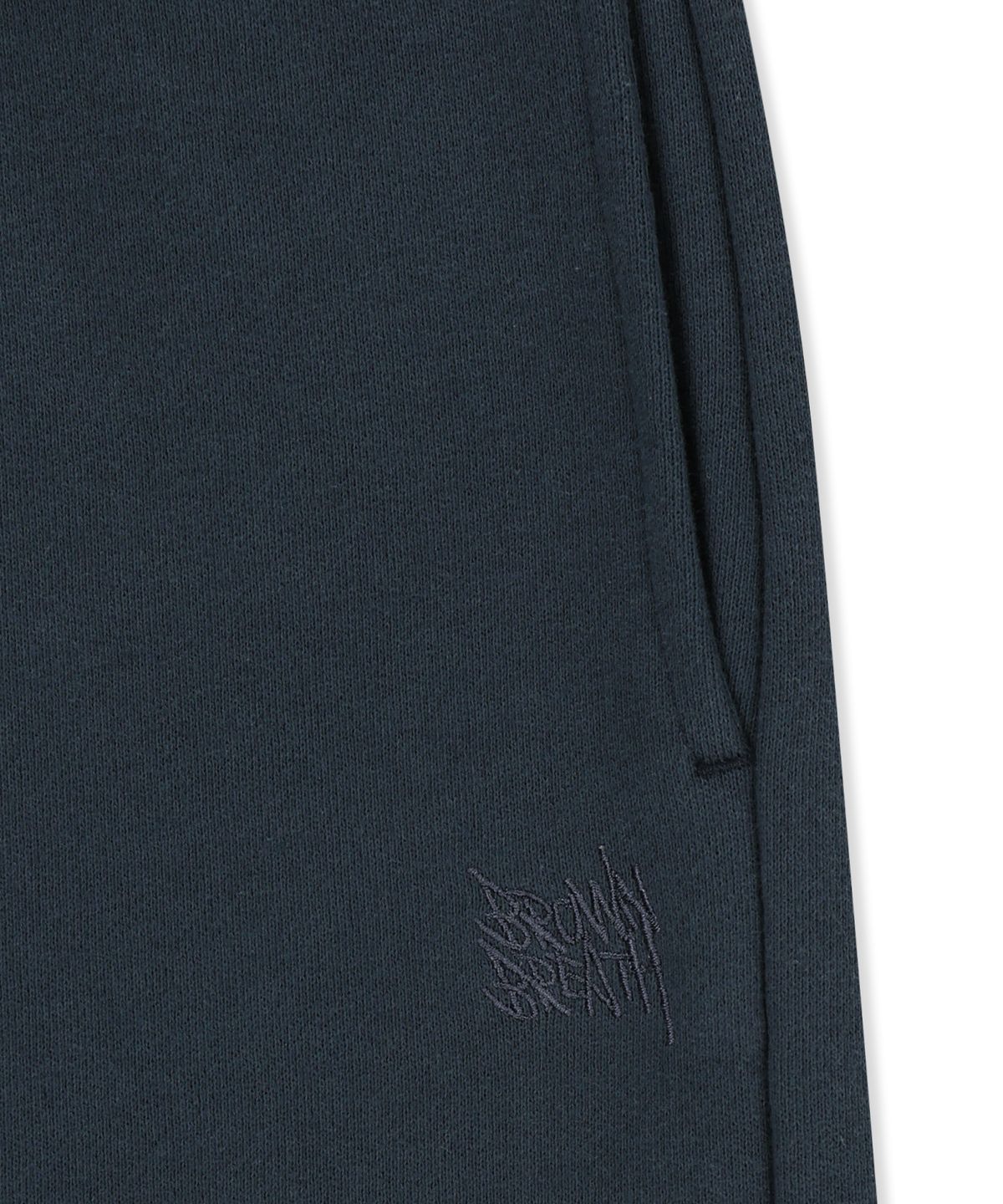 브라운브레스(BROWNBREATH) TAG TUCK SWEAT SHORTS - BLUE