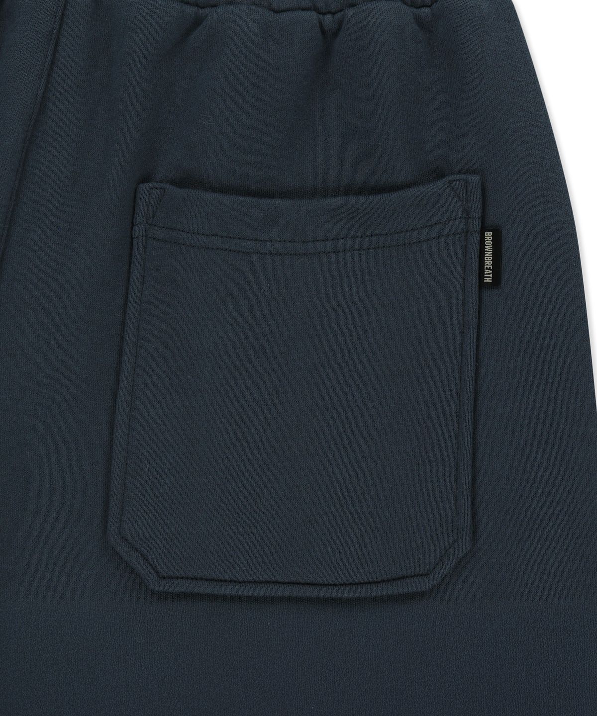 브라운브레스(BROWNBREATH) TAG TUCK SWEAT SHORTS - BLUE