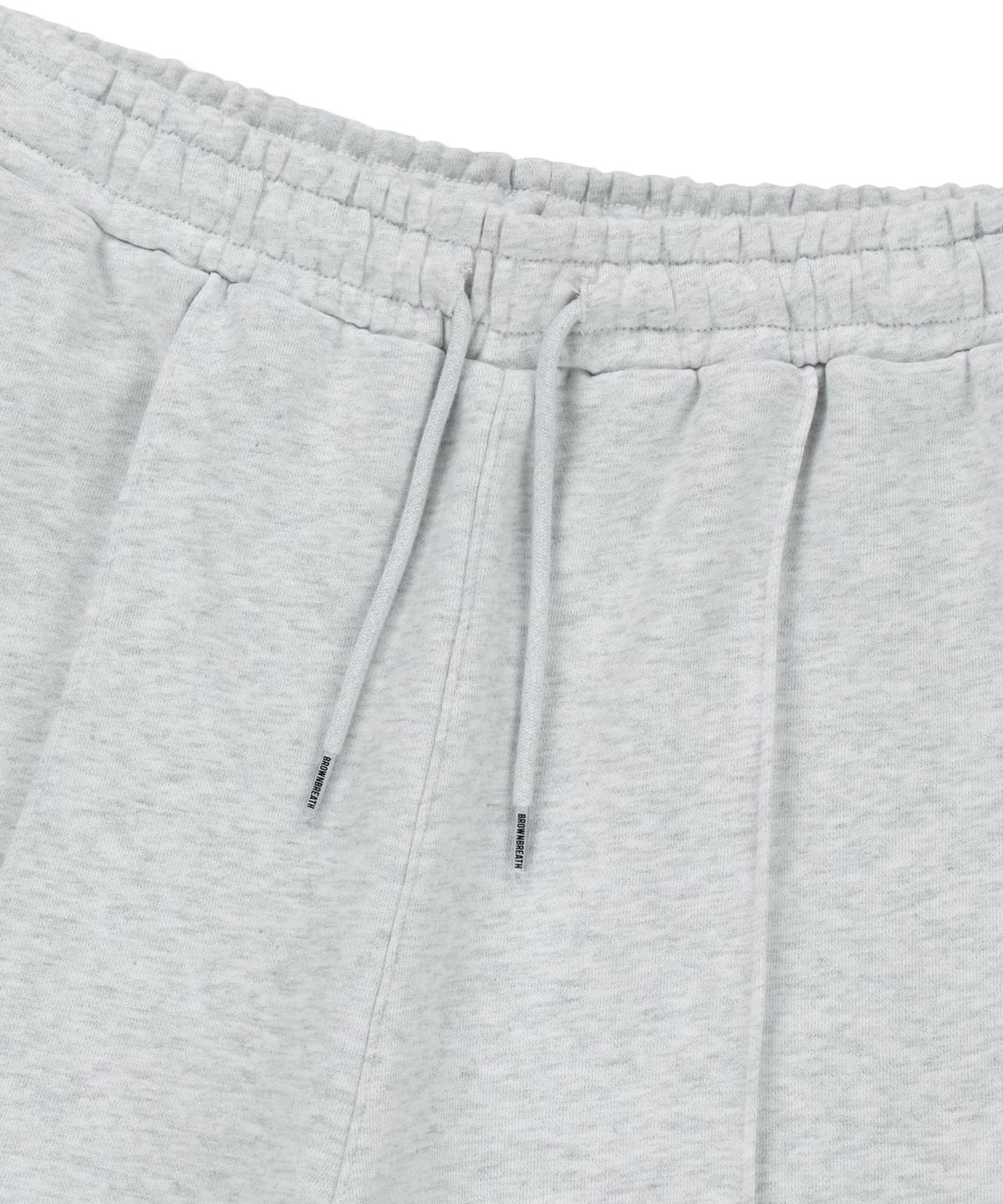 브라운브레스(BROWNBREATH) TAG TUCK SWEAT SHORTS - ASH