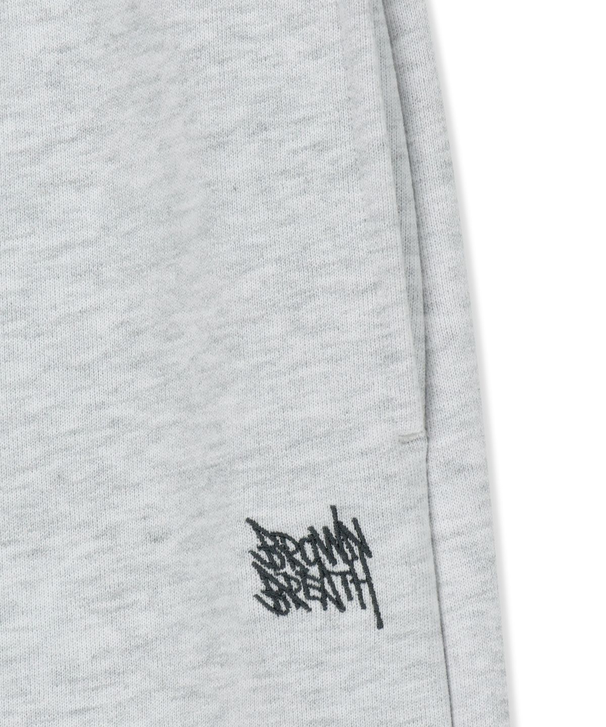 브라운브레스(BROWNBREATH) TAG TUCK SWEAT SHORTS - ASH