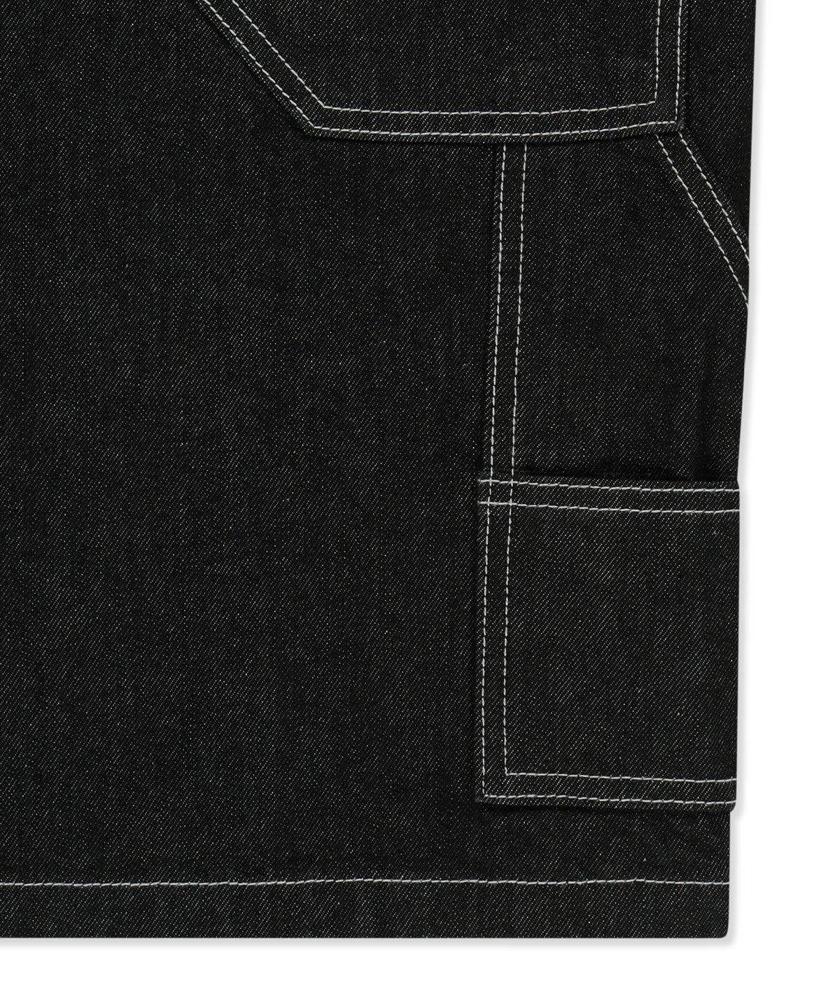 브라운브레스(BROWNBREATH) DENIM BERMUDA PANTS - BLACK
