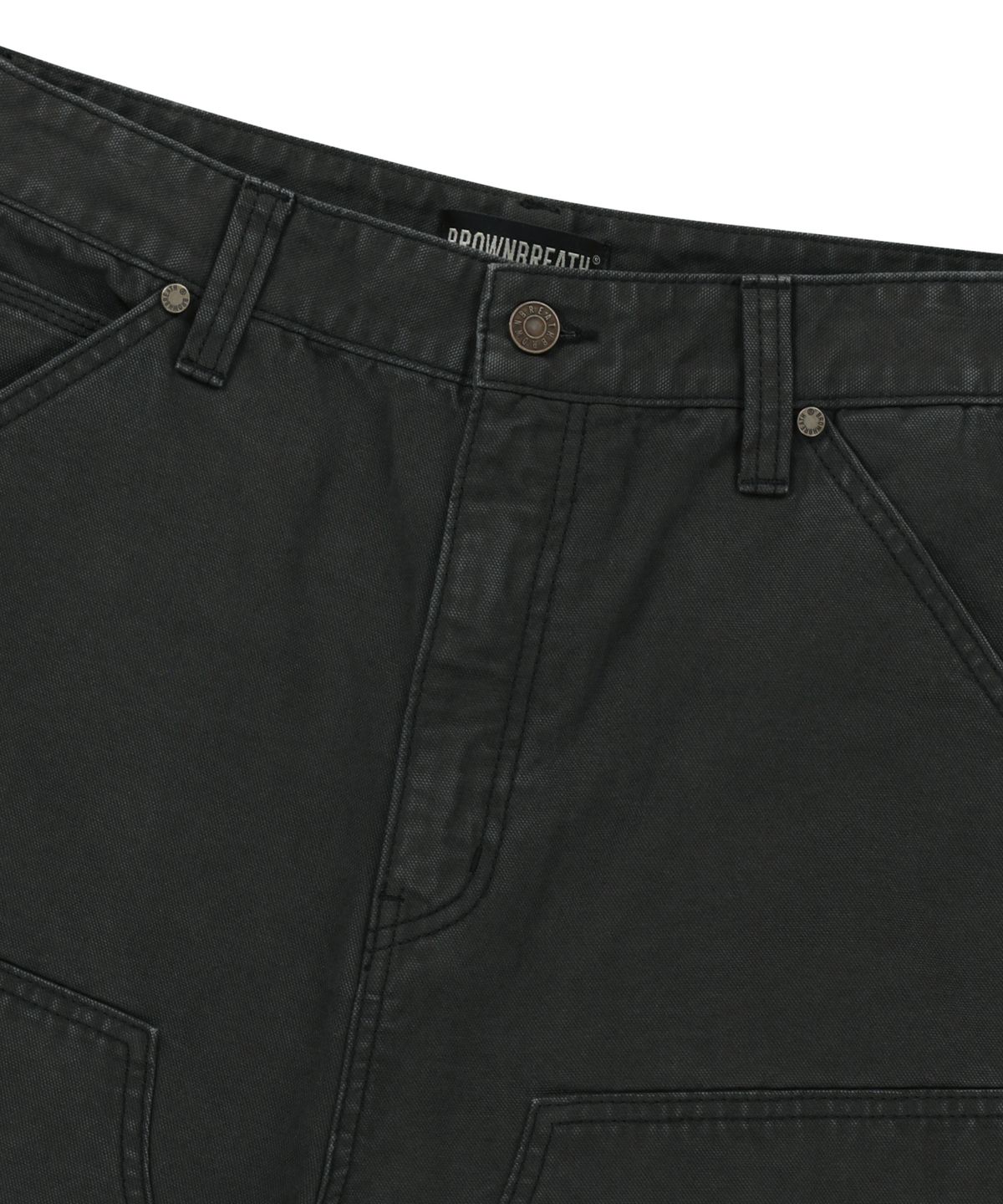 브라운브레스(BROWNBREATH) CARPENTER PIGMENT SHORTS - CHARCOAL