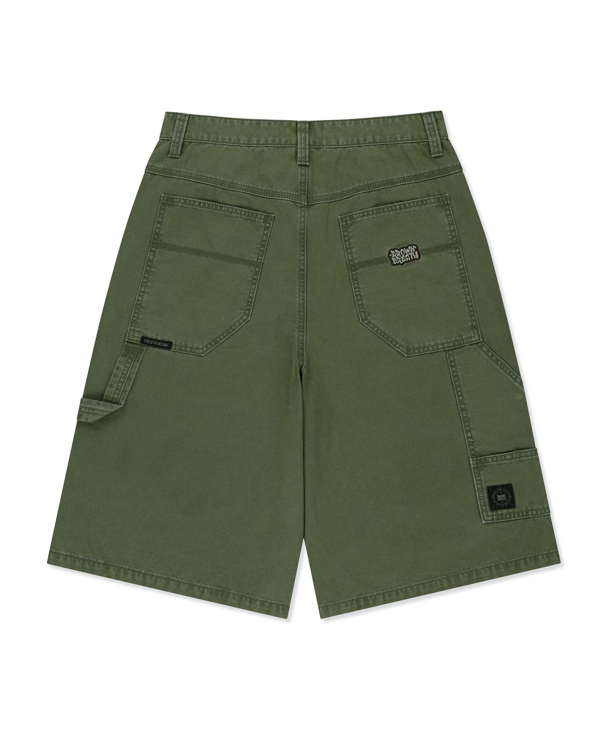 브라운브레스(BROWNBREATH) CARPENTER PIGMENT SHORTS - KHAKI