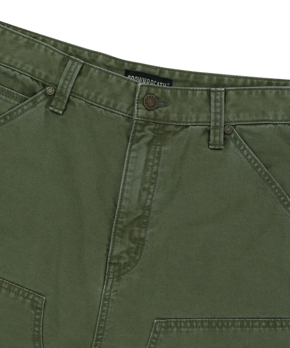 브라운브레스(BROWNBREATH) CARPENTER PIGMENT SHORTS - KHAKI