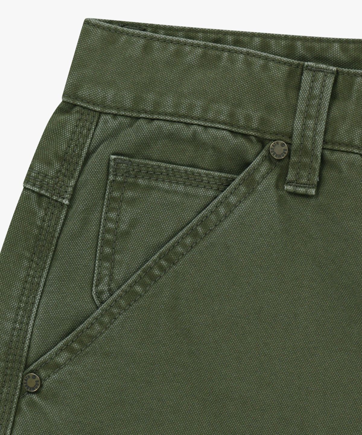 브라운브레스(BROWNBREATH) CARPENTER PIGMENT SHORTS - KHAKI