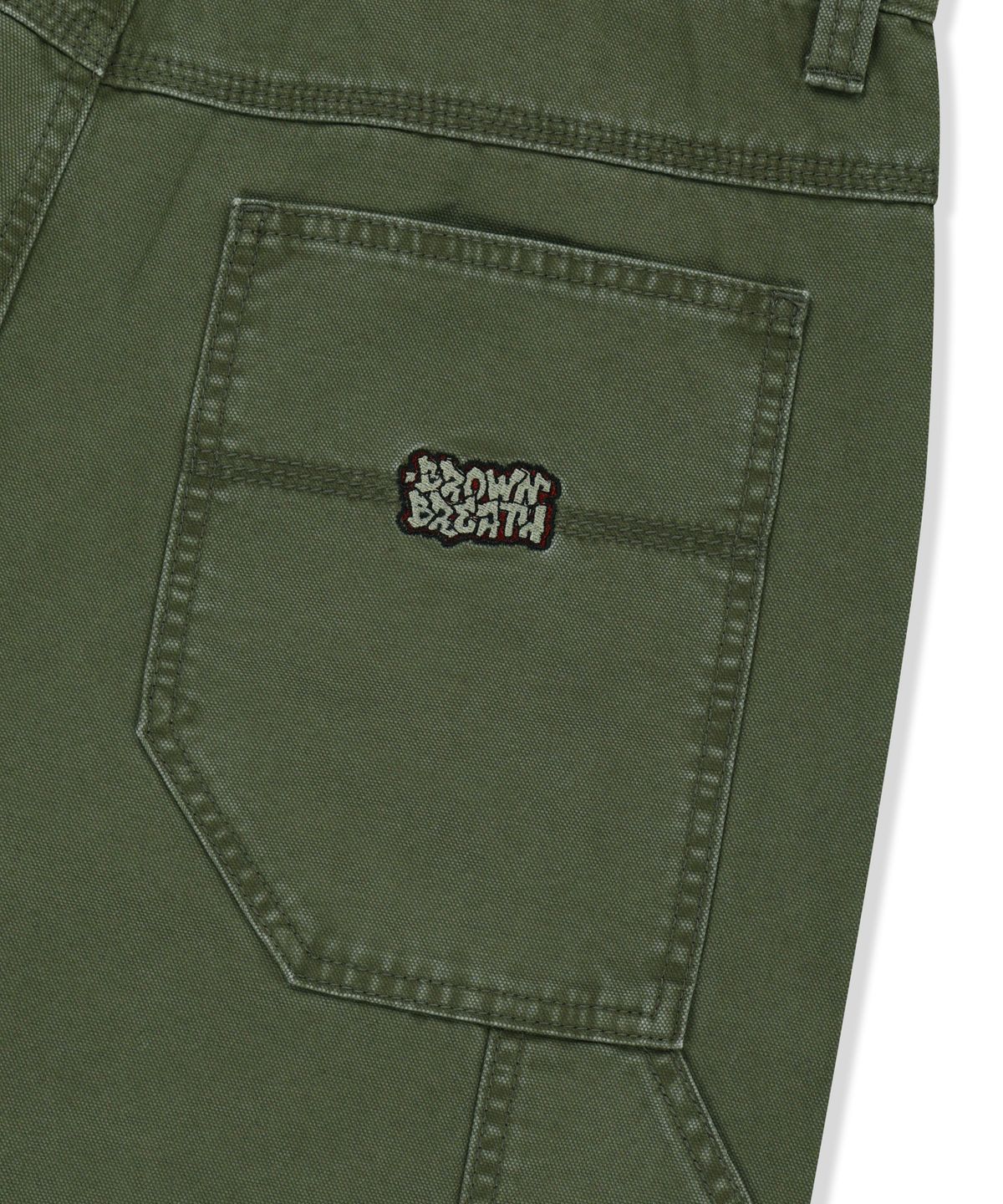 브라운브레스(BROWNBREATH) CARPENTER PIGMENT SHORTS - KHAKI