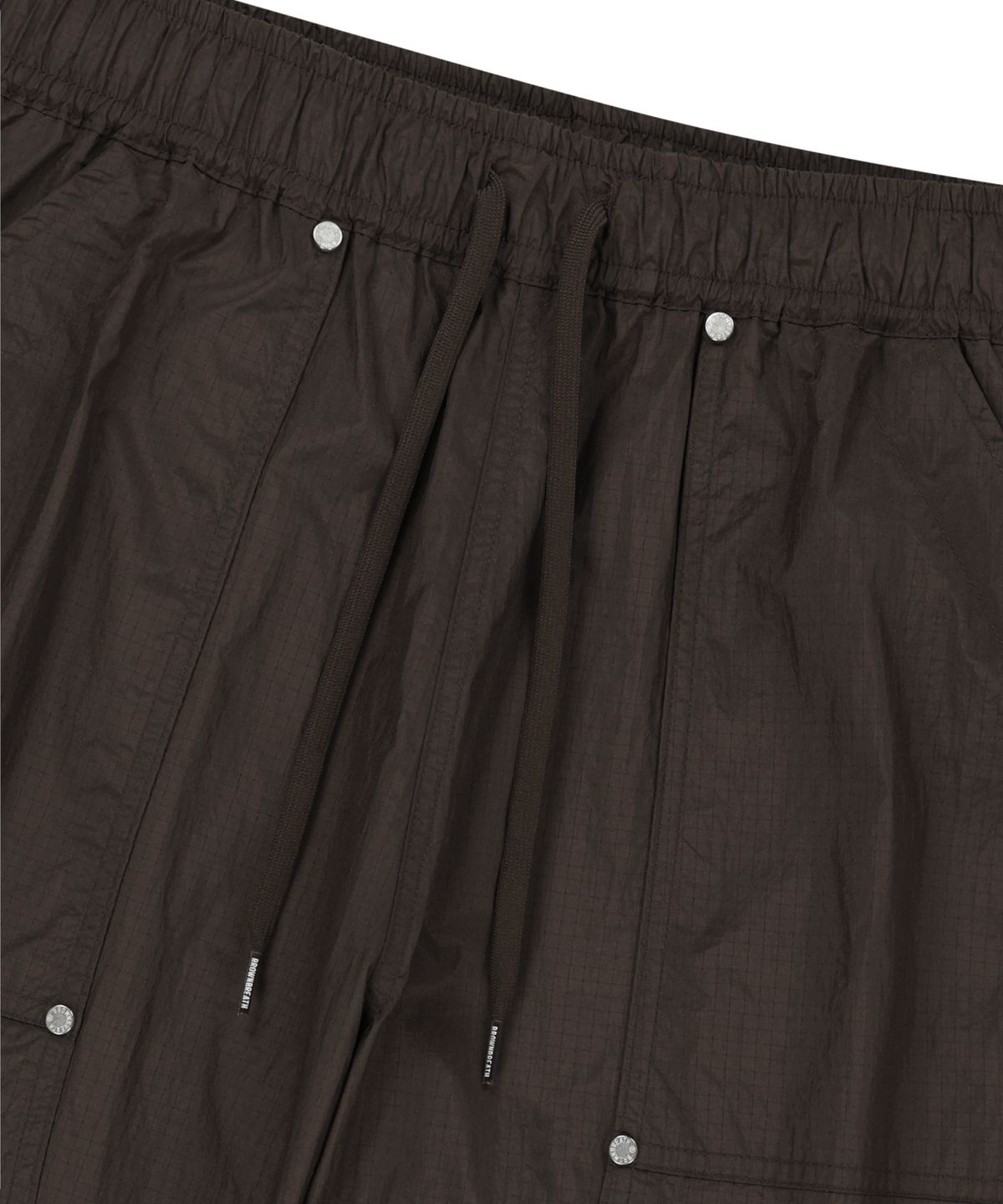 브라운브레스(BROWNBREATH) TAG DOUBLE KNEE NYLON PANTS - BROWN