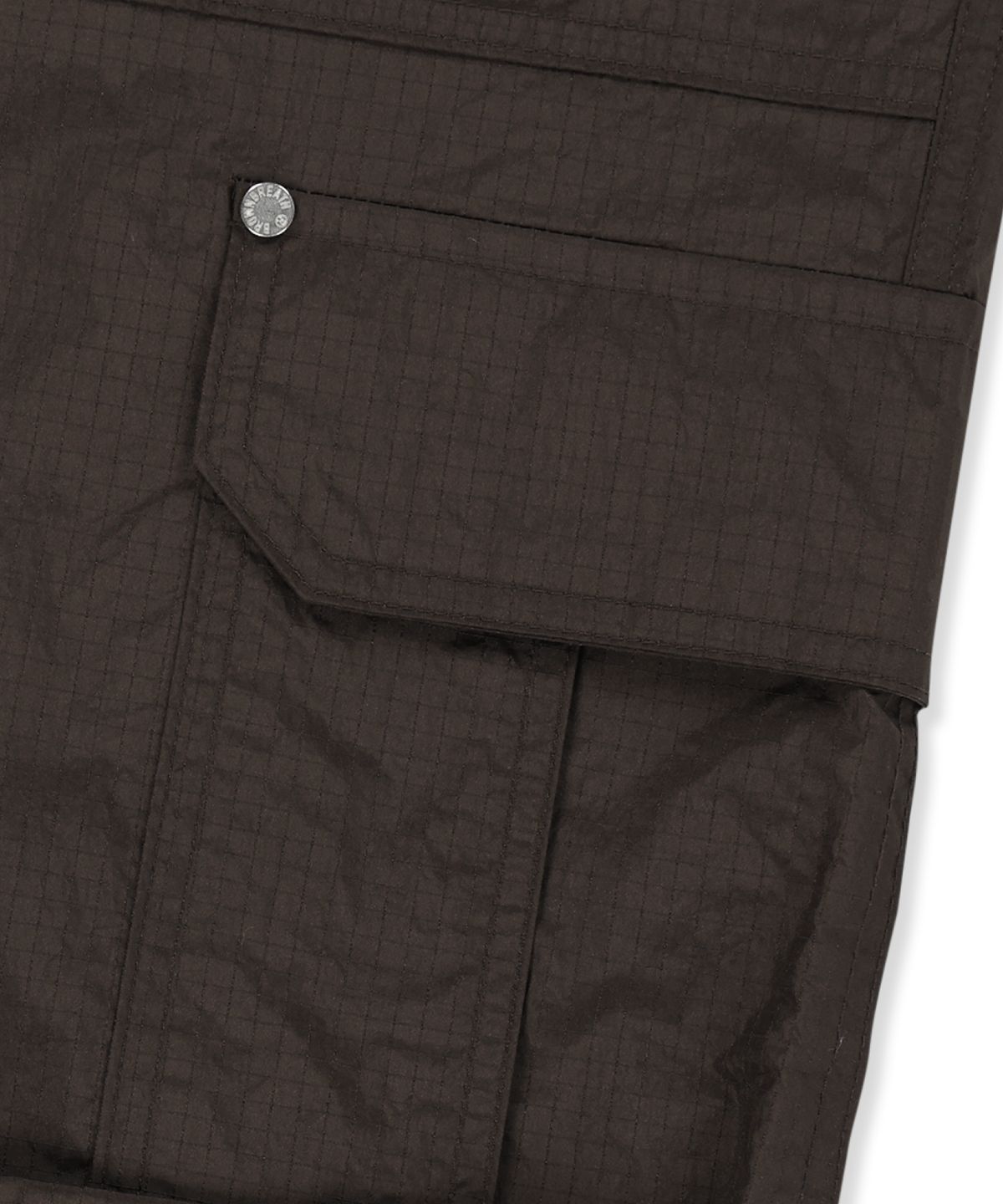 브라운브레스(BROWNBREATH) TAG DOUBLE KNEE NYLON PANTS - BROWN