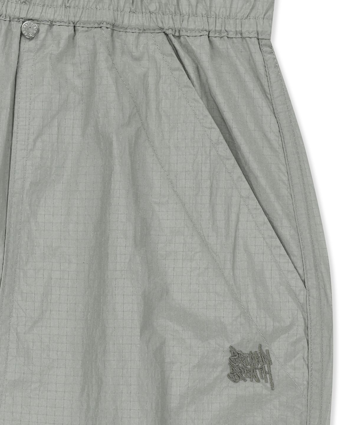 브라운브레스(BROWNBREATH) TAG DOUBLE KNEE NYLON PANTS - GREY