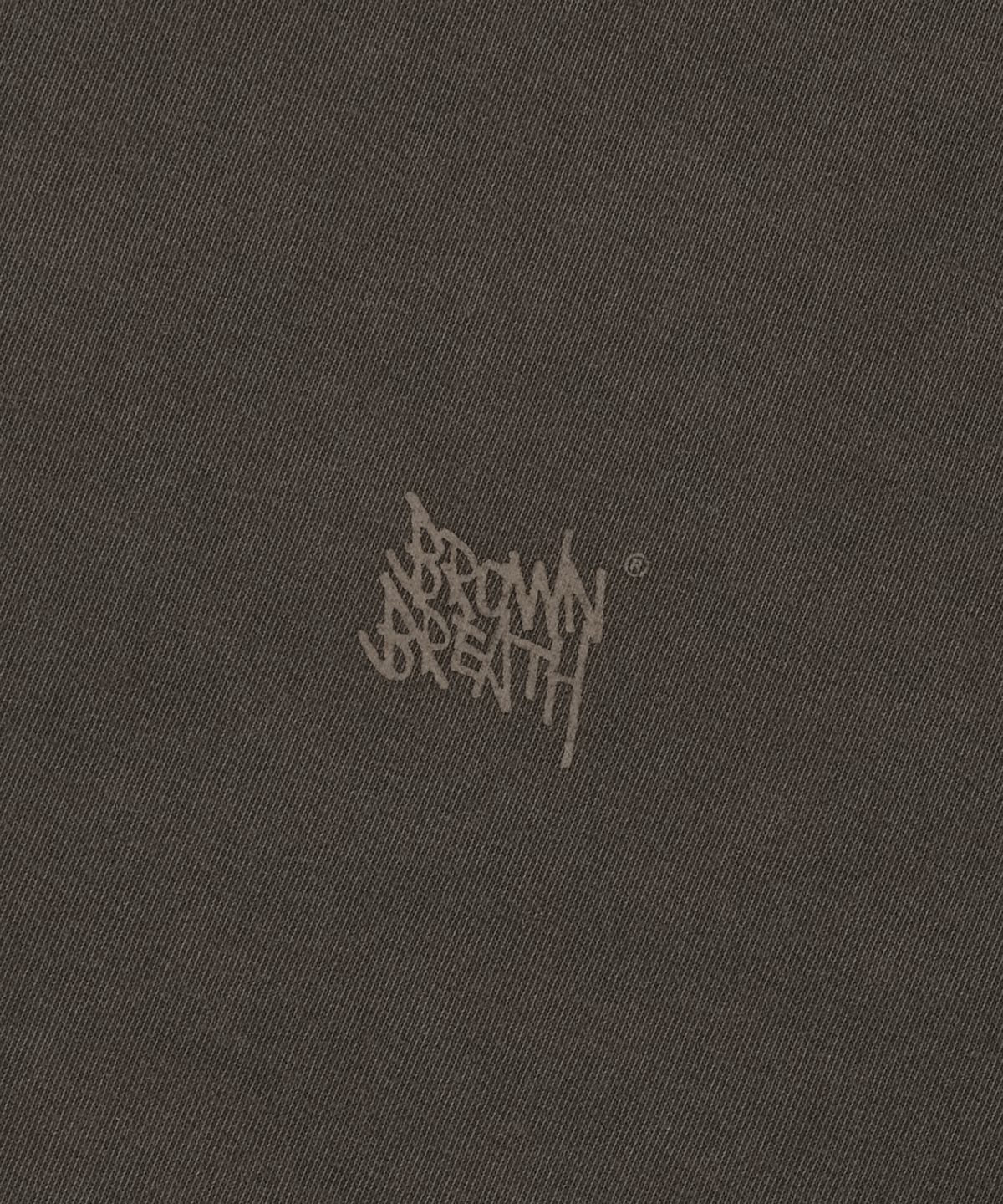 브라운브레스(BROWNBREATH) TAG PIGMENT TEE - BROWN