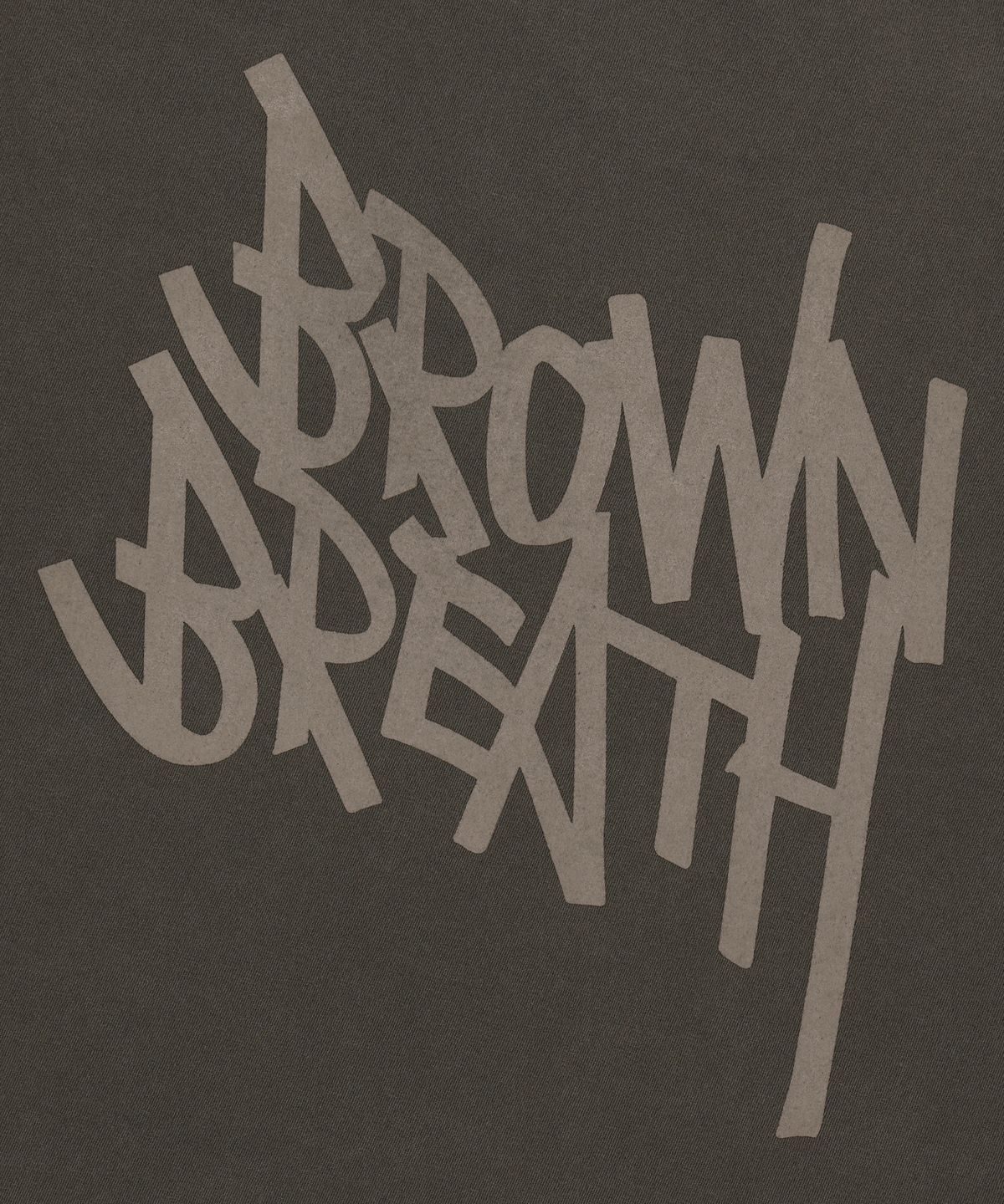 브라운브레스(BROWNBREATH) TAG PIGMENT TEE - BROWN