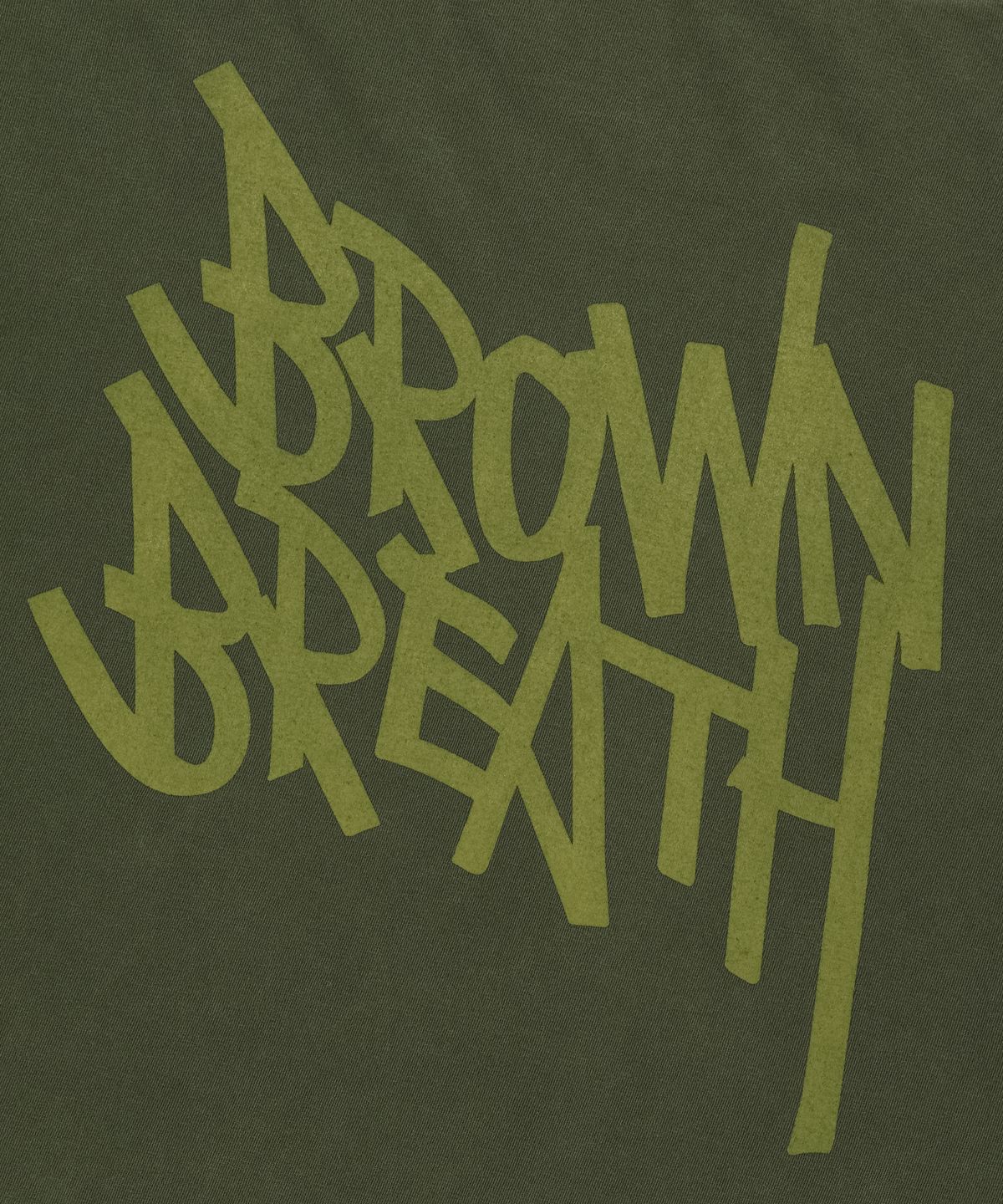 브라운브레스(BROWNBREATH) TAG PIGMENT TEE - KHAKI
