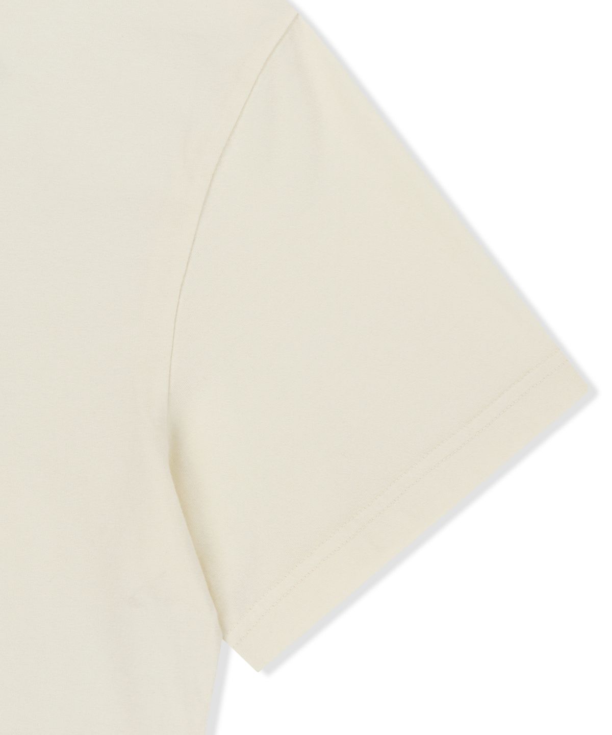 브라운브레스(BROWNBREATH) TAG PIGMENT TEE - CREAM