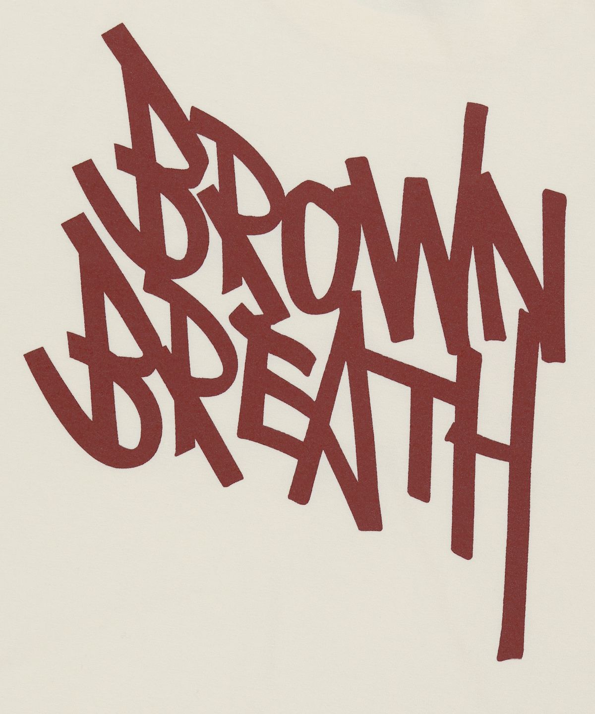 브라운브레스(BROWNBREATH) TAG PIGMENT TEE - CREAM