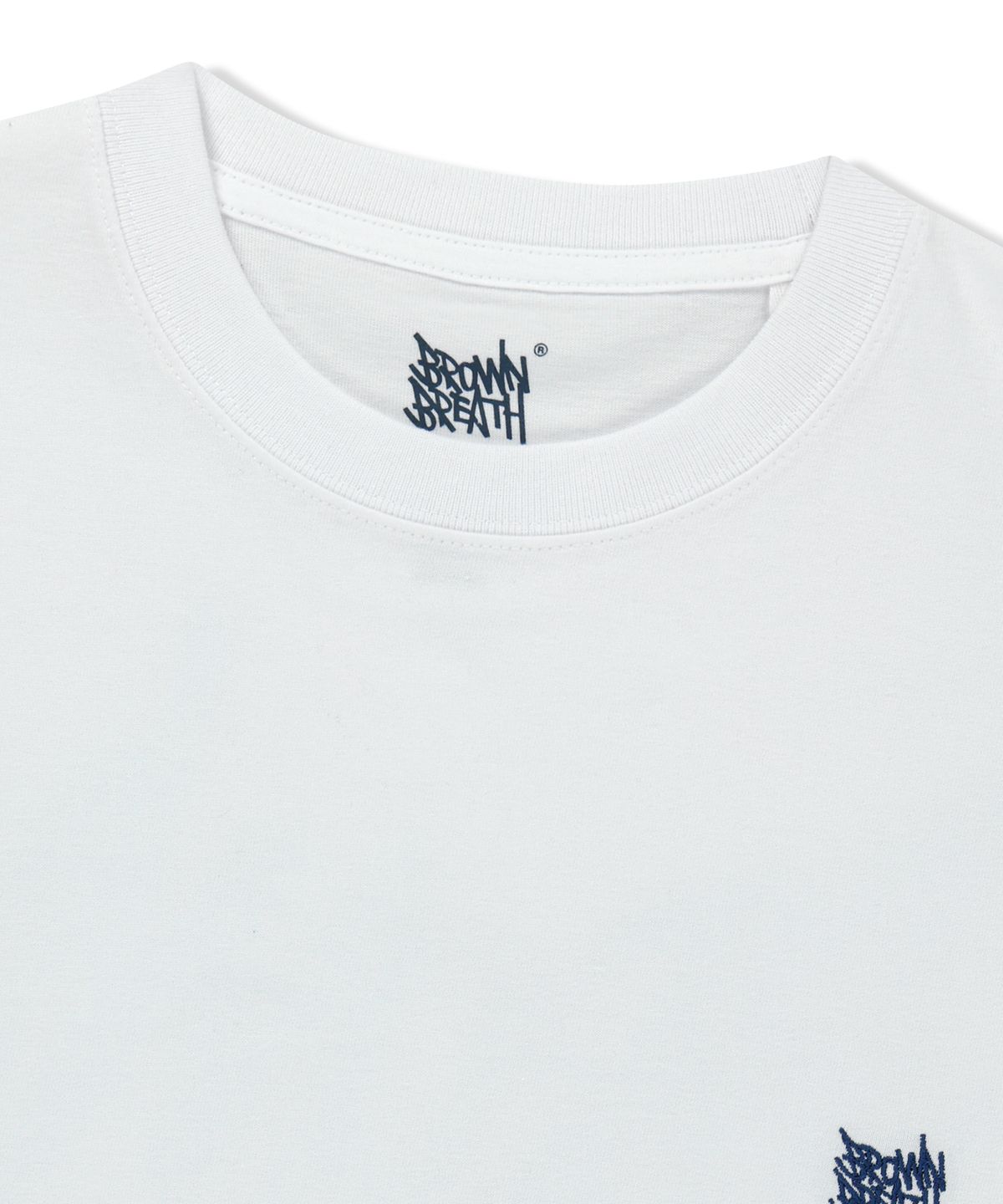 브라운브레스(BROWNBREATH) PATCHWORK TAG V.2 TEE - WHITE