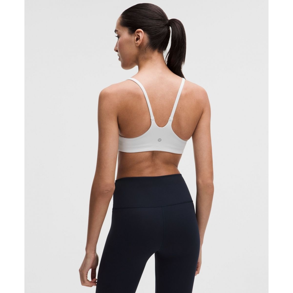 룰루레몬(LULULEMON) 원더 트레인 스트래피 레이서 브라 *라이트 서포트, A B컵  WHT