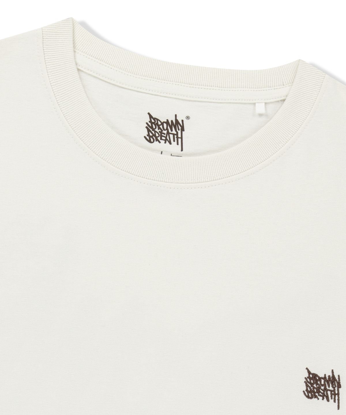 브라운브레스(BROWNBREATH) 20TH ANNIV TAG TEE - IVORY