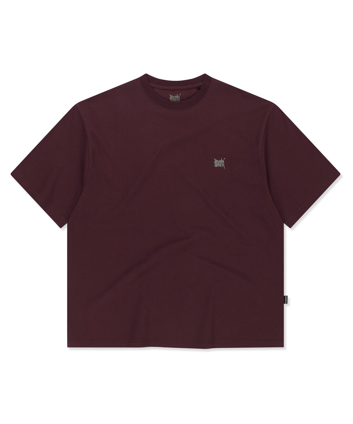 브라운브레스(BROWNBREATH) SLEEPY TAG TEE - BURGUNDY
