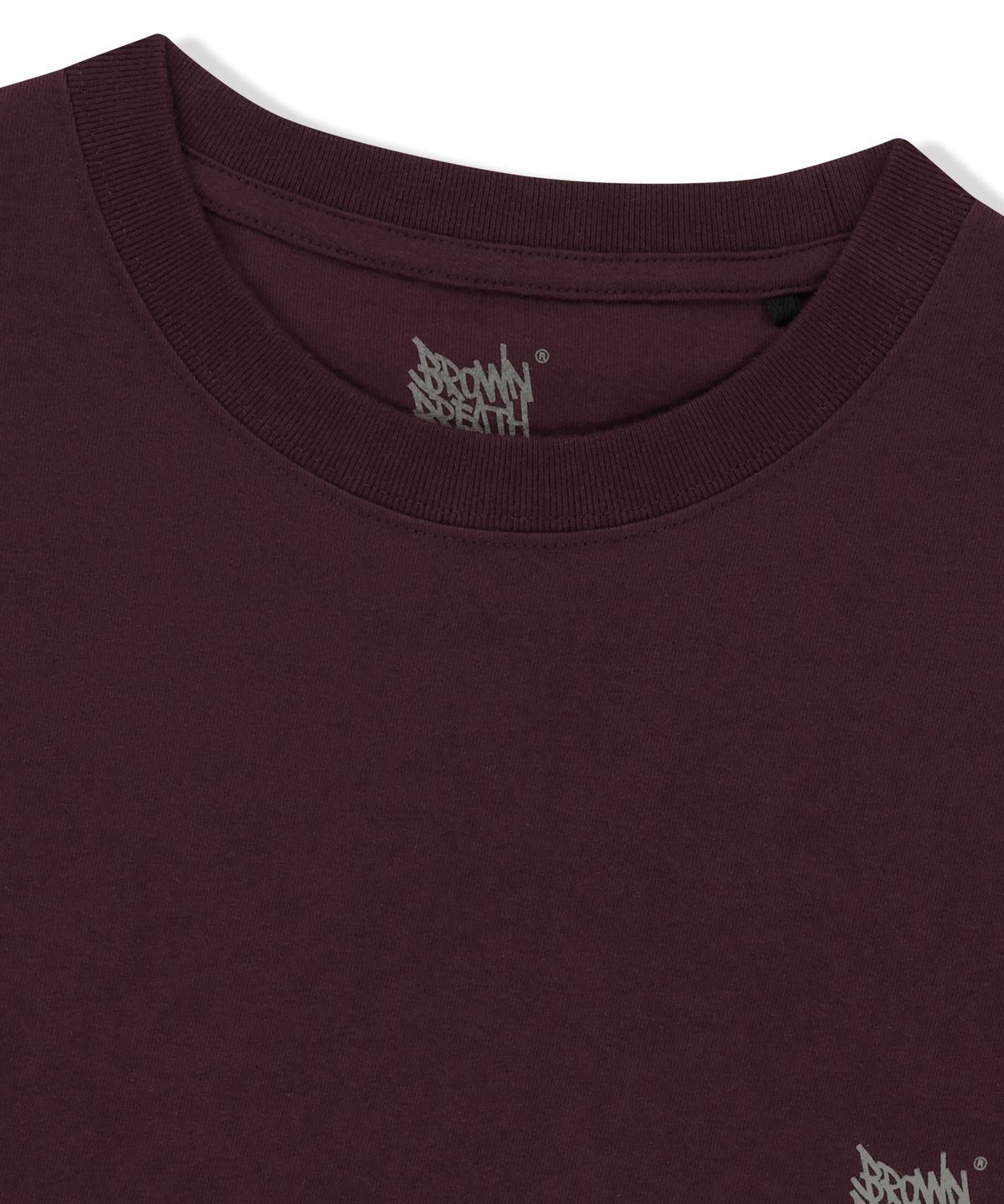 브라운브레스(BROWNBREATH) SLEEPY TAG TEE - BURGUNDY