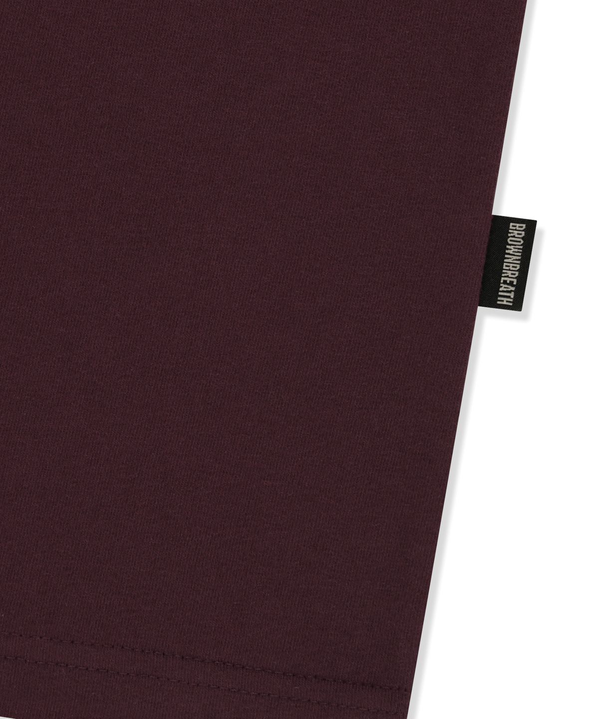 브라운브레스(BROWNBREATH) SLEEPY TAG TEE - BURGUNDY