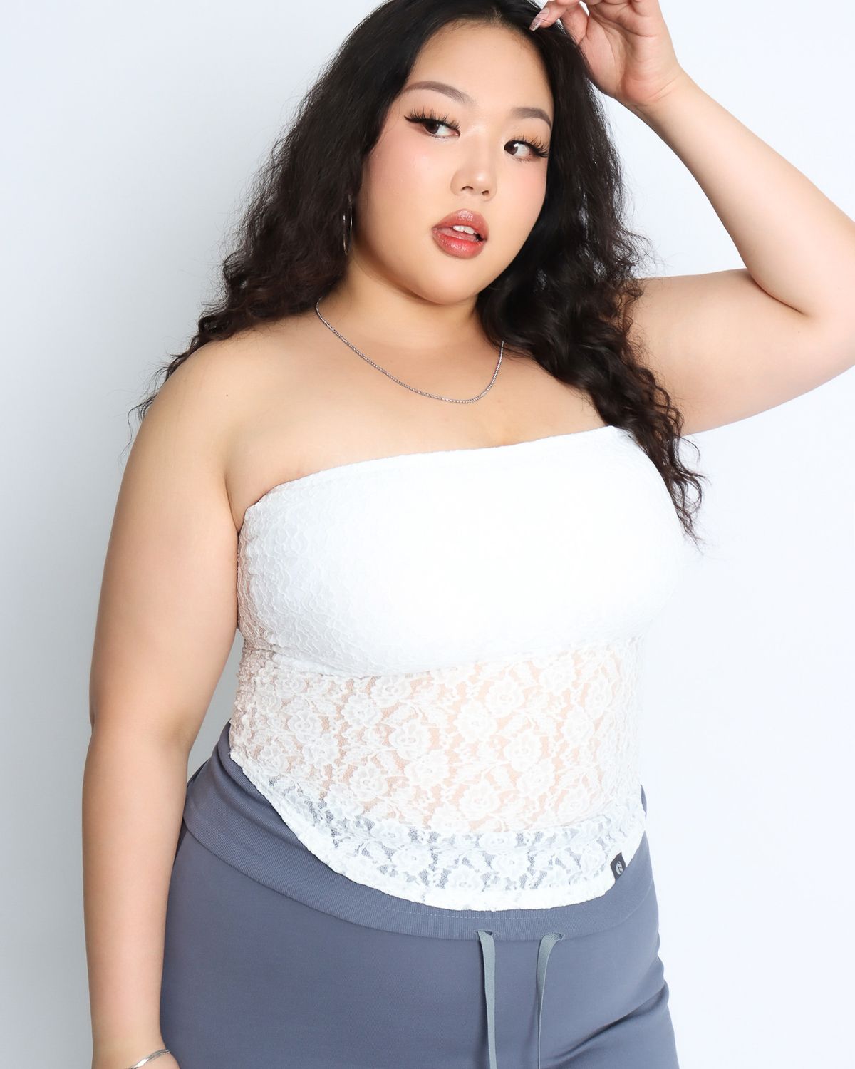 쿨시스(COOLSIS) CS LACE TANK TOP-048 (WHITE)