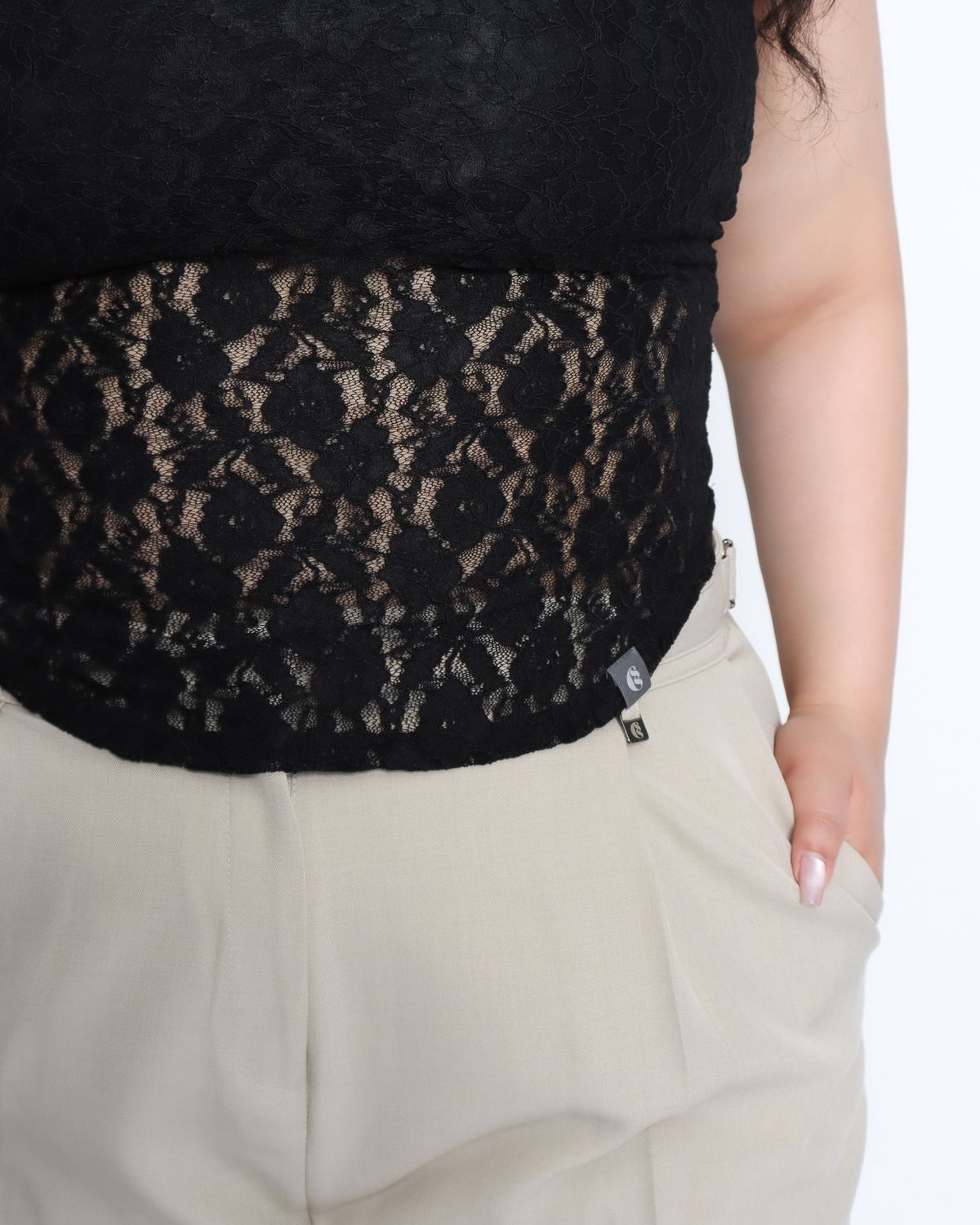 쿨시스(COOLSIS) CS LACE TANK TOP-048 (BLACK)