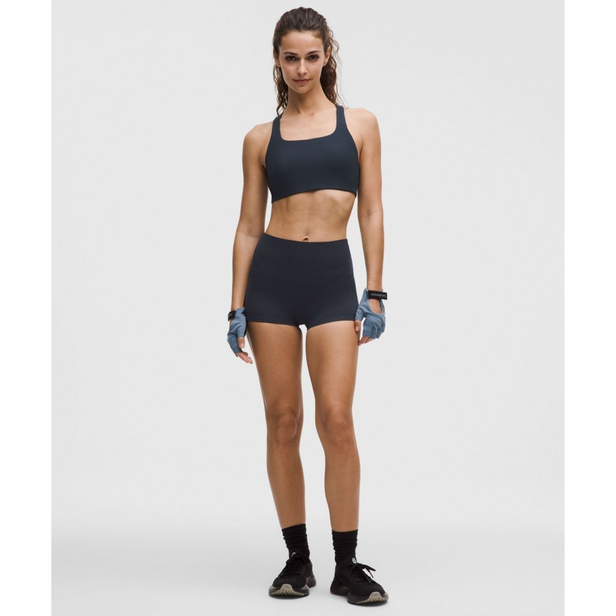 룰루레몬(LULULEMON) 올타임 히어로 리브드 스포츠 브라 *미디엄 서포트, B C컵  TRNV