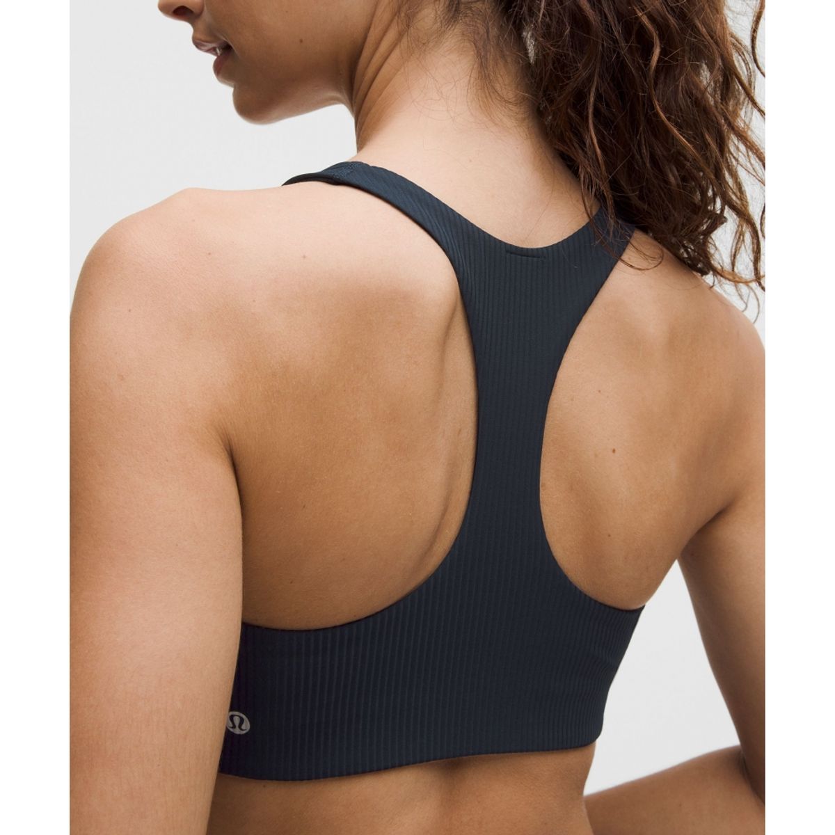 룰루레몬(LULULEMON) 올타임 히어로 리브드 스포츠 브라 *미디엄 서포트, B C컵  TRNV