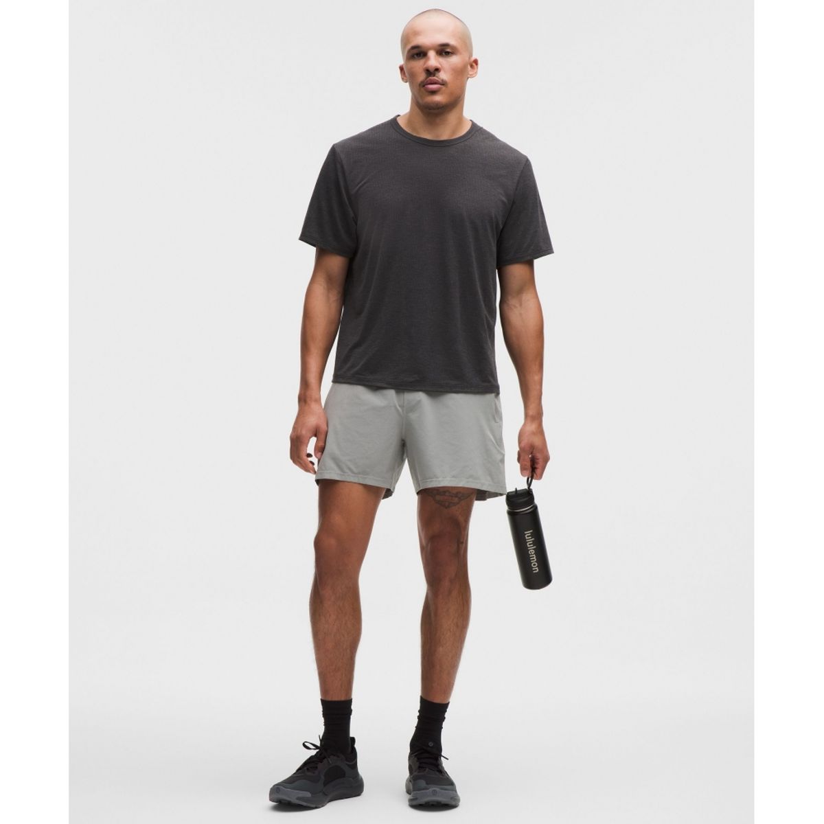 룰루레몬(LULULEMON) 마일 메이커 메쉬 숏슬리브 티셔츠  HBLK