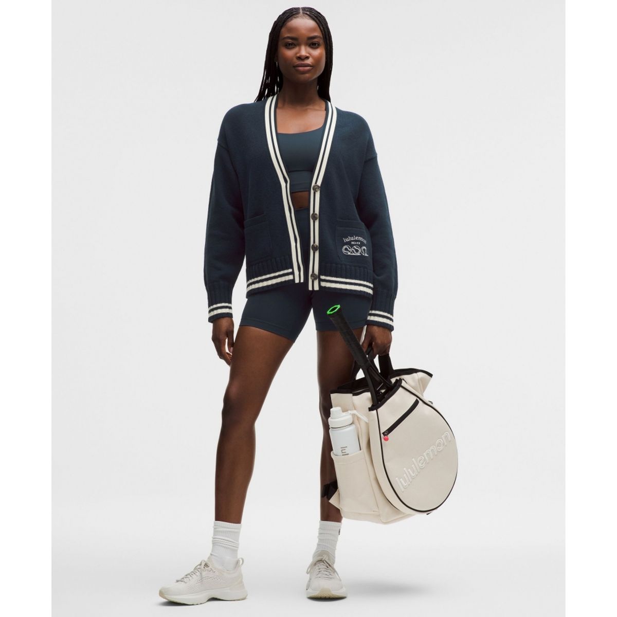 룰루레몬(LULULEMON) 코튼 테니스 카디건 스웨터  TRNV LTIV