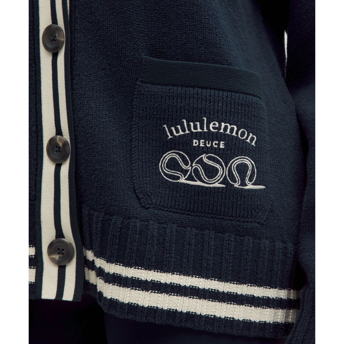 룰루레몬(LULULEMON) 코튼 테니스 카디건 스웨터  TRNV LTIV