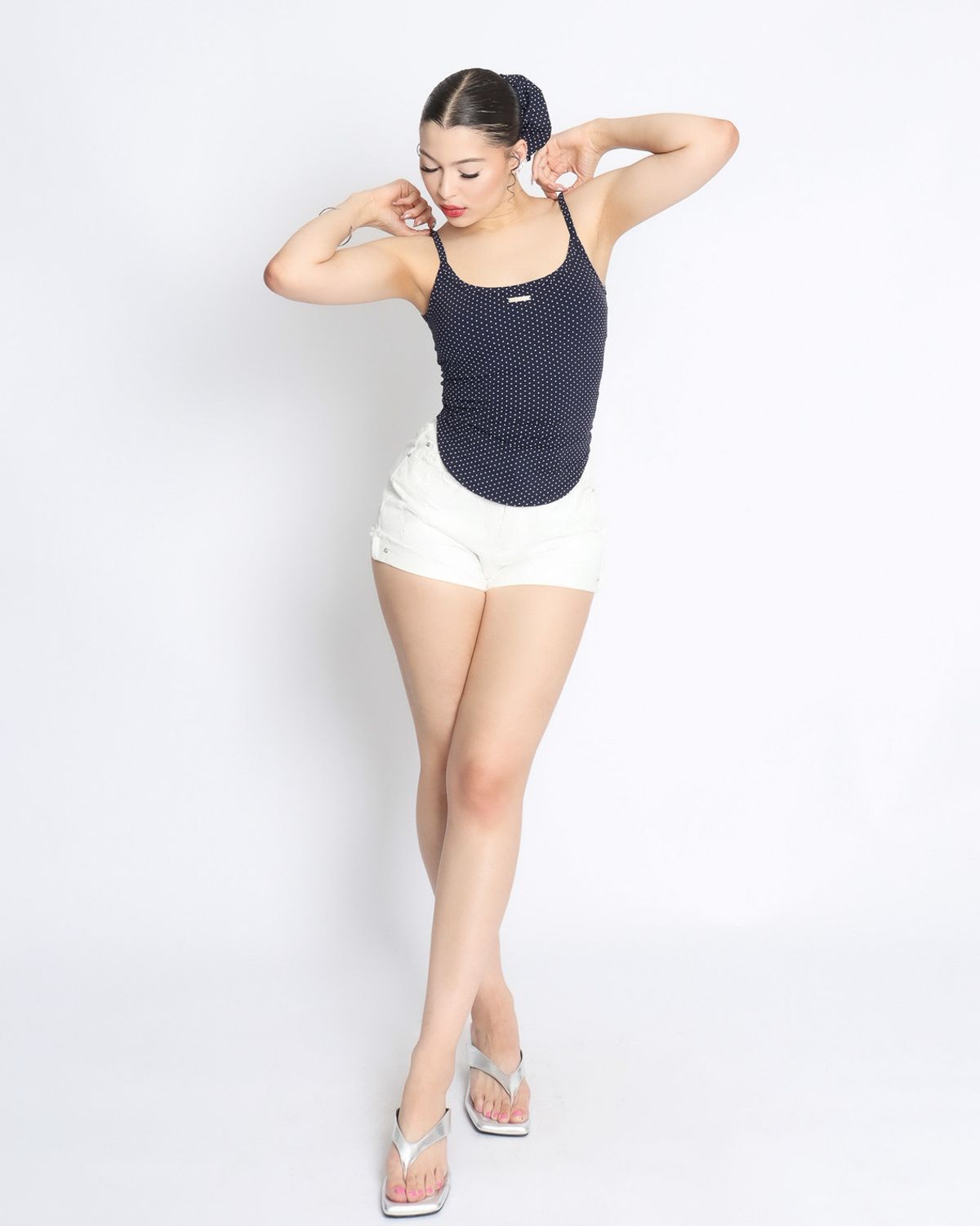 쿨시스(COOLSIS) CS COOL BRA TOP-047 (NAVY DOT)