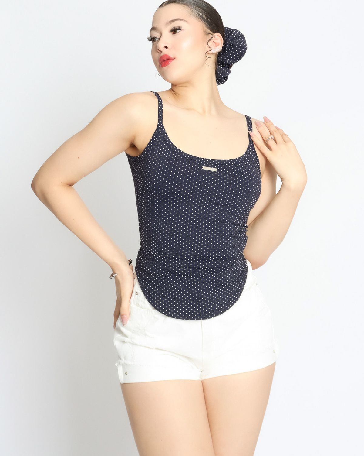 쿨시스(COOLSIS) CS COOL BRA TOP-047 (NAVY DOT)