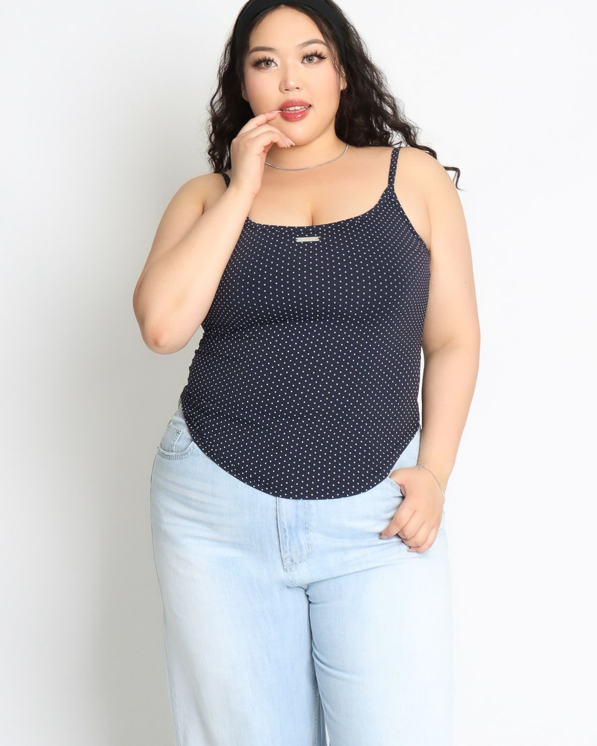 쿨시스(COOLSIS) CS COOL BRA TOP-047 (NAVY DOT)