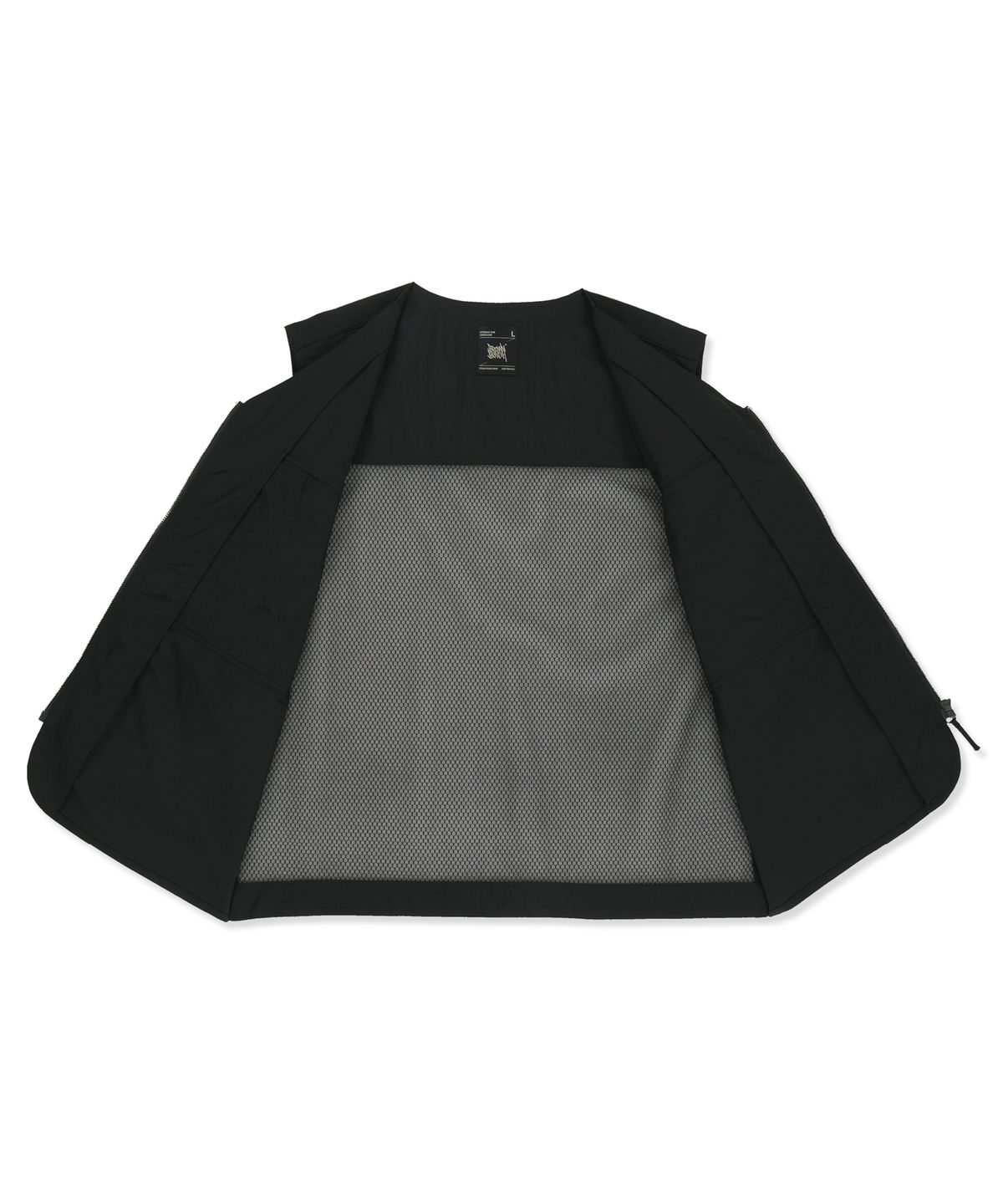 브라운브레스(BROWNBREATH) UTILITY MESH VEST - BLACK