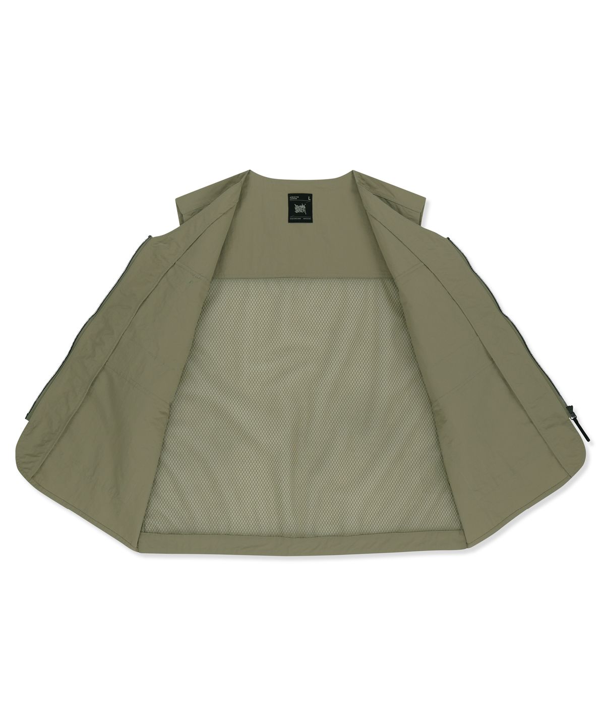 브라운브레스(BROWNBREATH) UTILITY MESH VEST - BEIGE