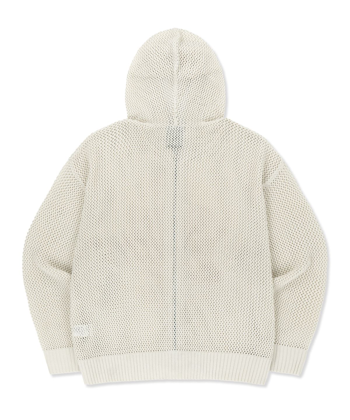 브라운브레스(BROWNBREATH) PRINTED WAFFLE HOOD ZIP UP - BEIGE