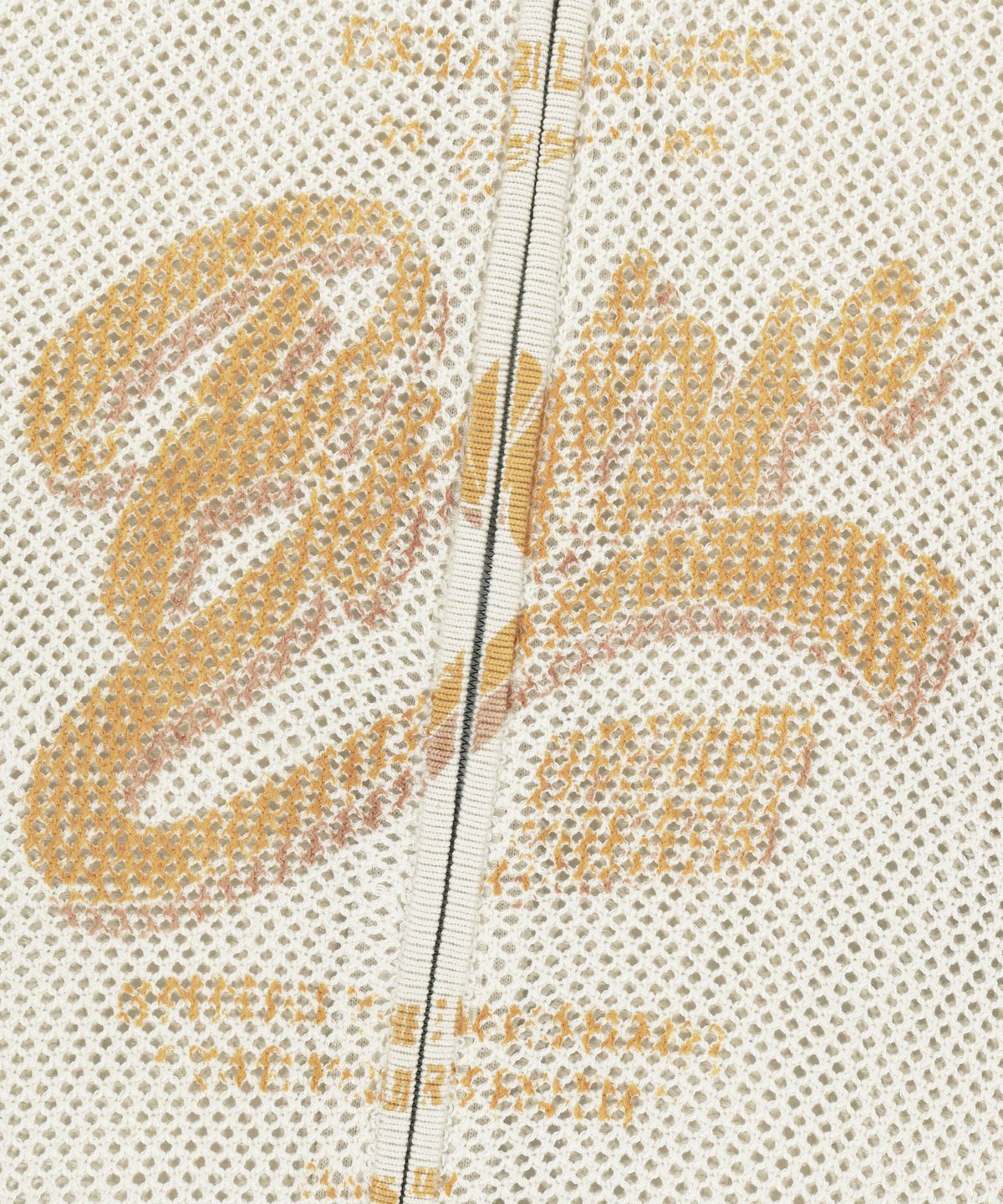 브라운브레스(BROWNBREATH) PRINTED WAFFLE HOOD ZIP UP - BEIGE