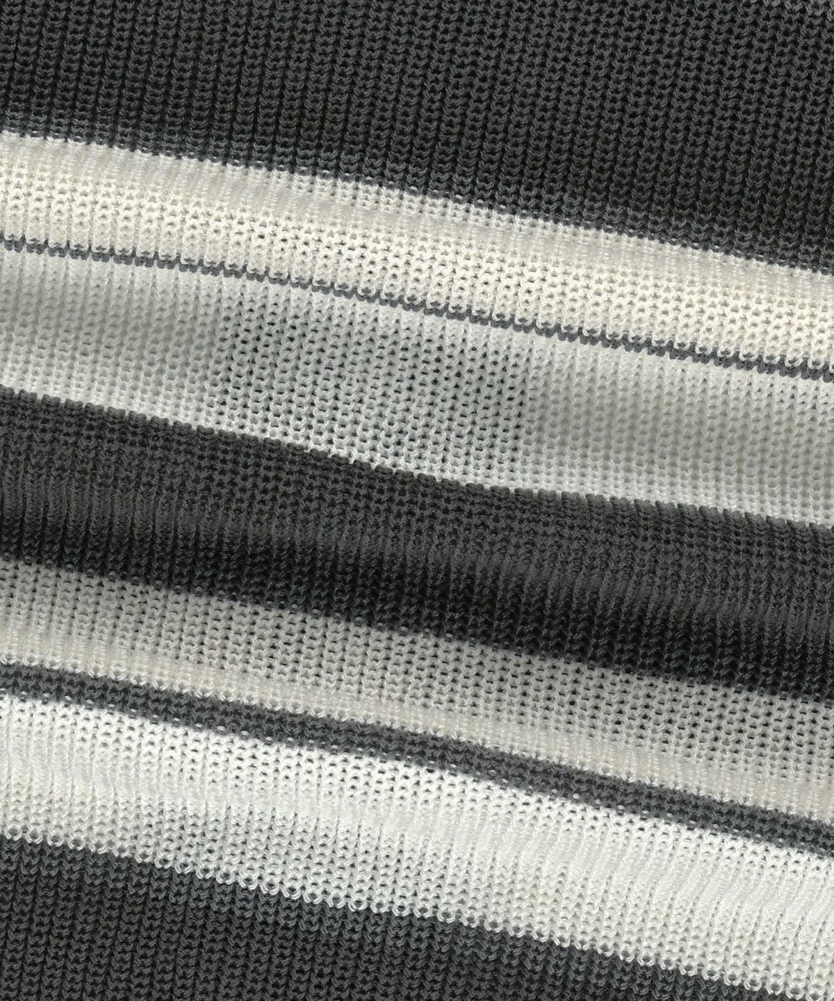 브라운브레스(BROWNBREATH) STRIPED JACQUARD HOOD ZIP UP - GREY