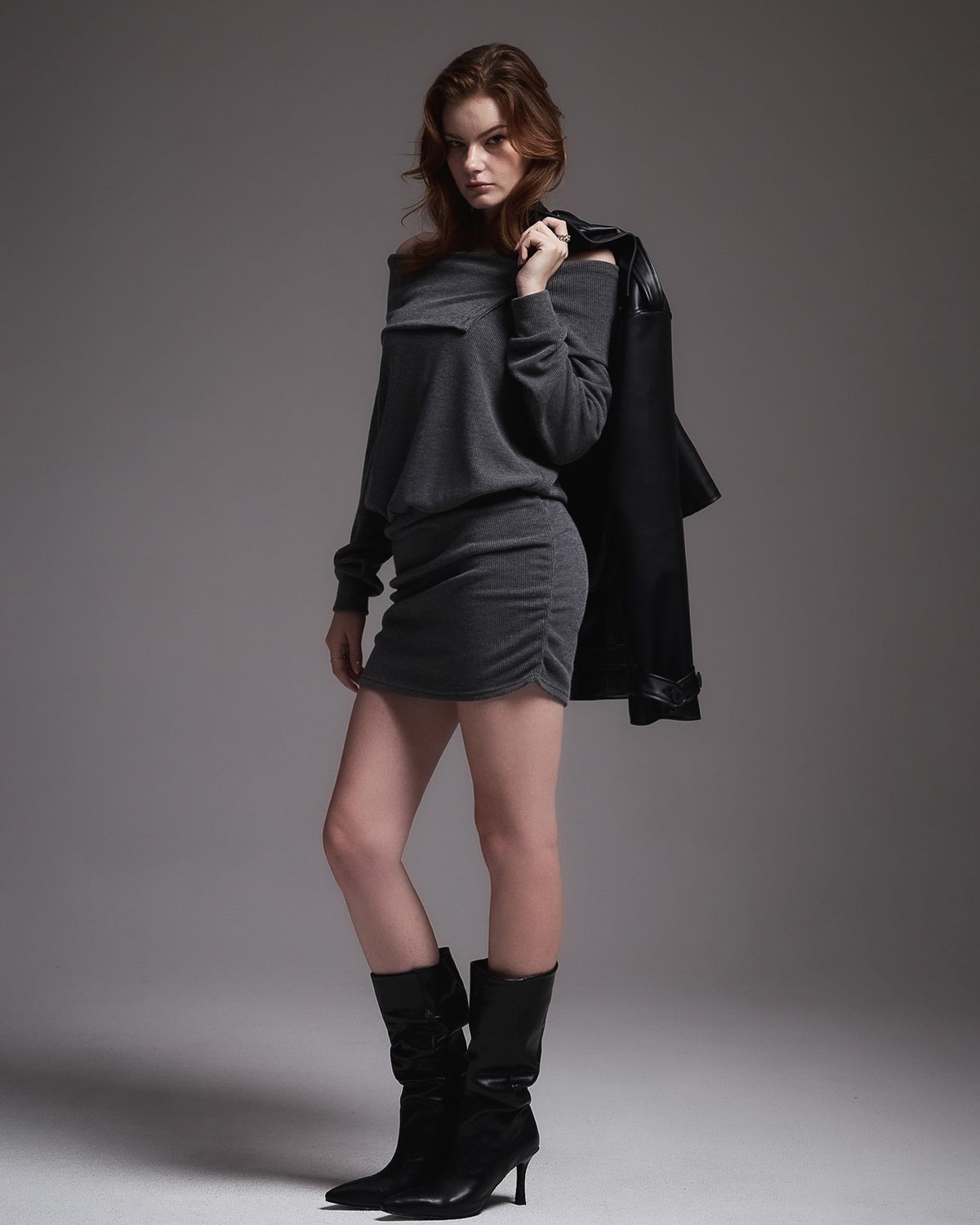 쿨시스(COOLSIS) CS KNIT OFF DRESS-006