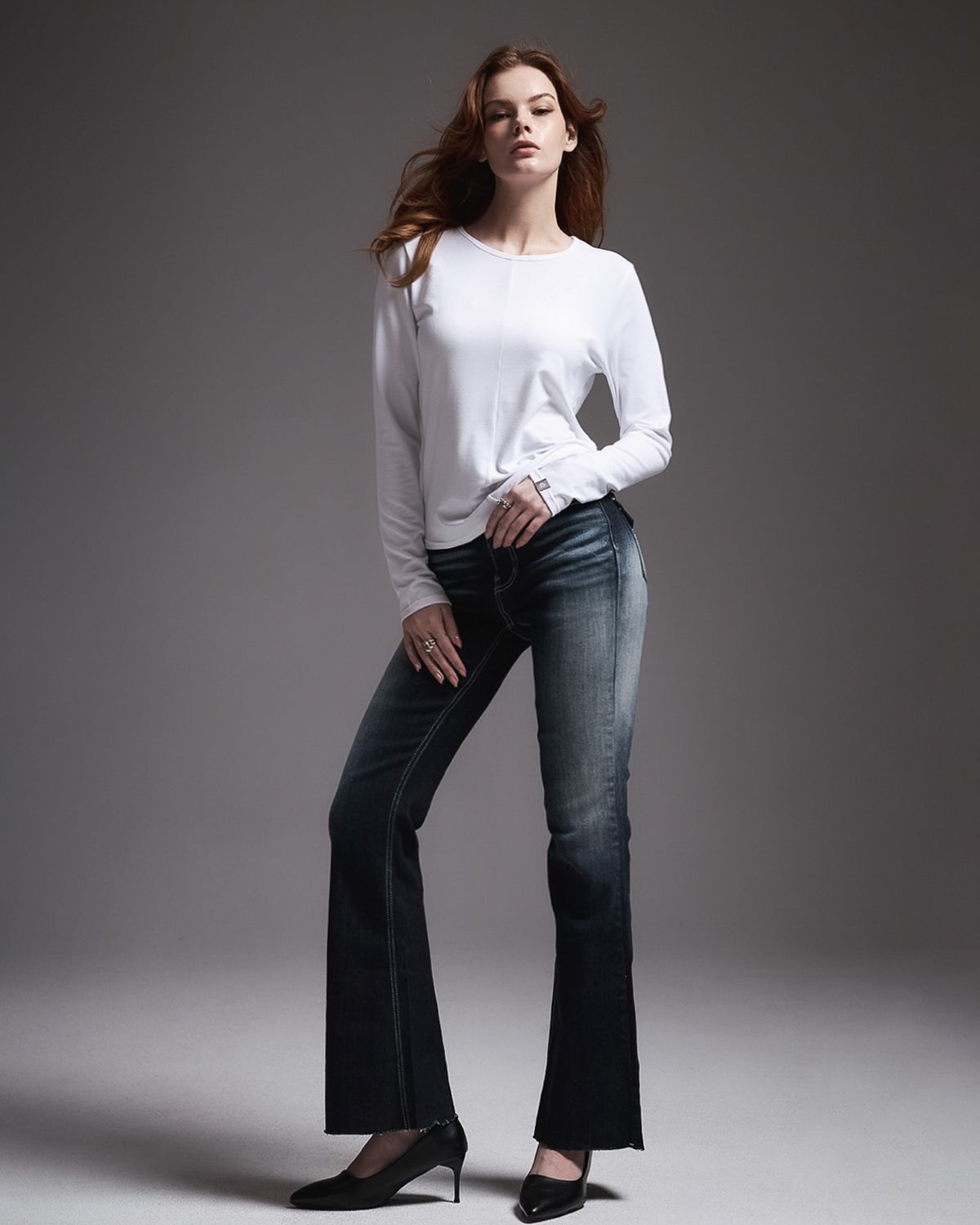 쿨시스(COOLSIS) CS BACK HOLE LINE TOP-052 (WHITE)