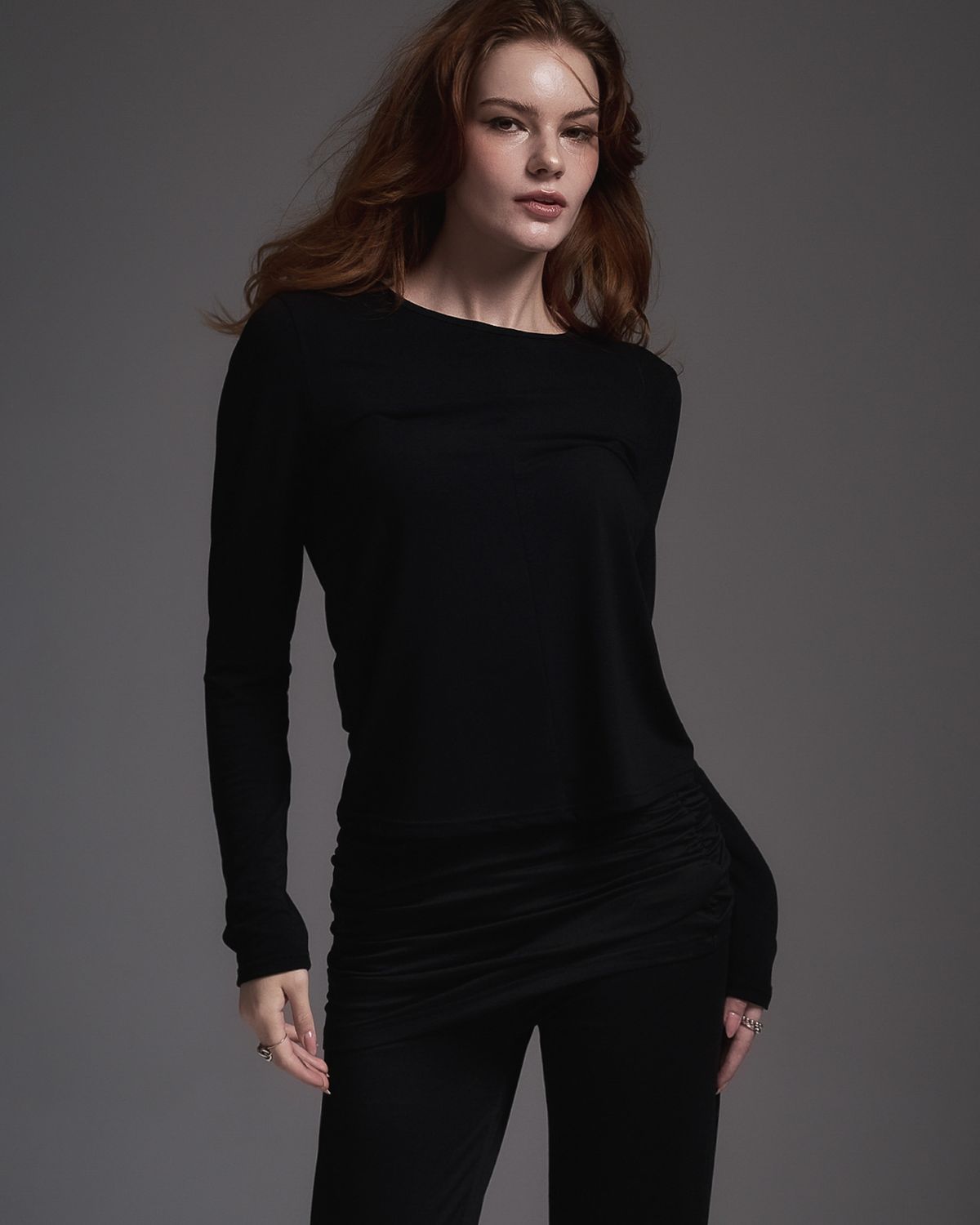 쿨시스(COOLSIS) CS BACK HOLE LINE TOP-052 (BLACK)