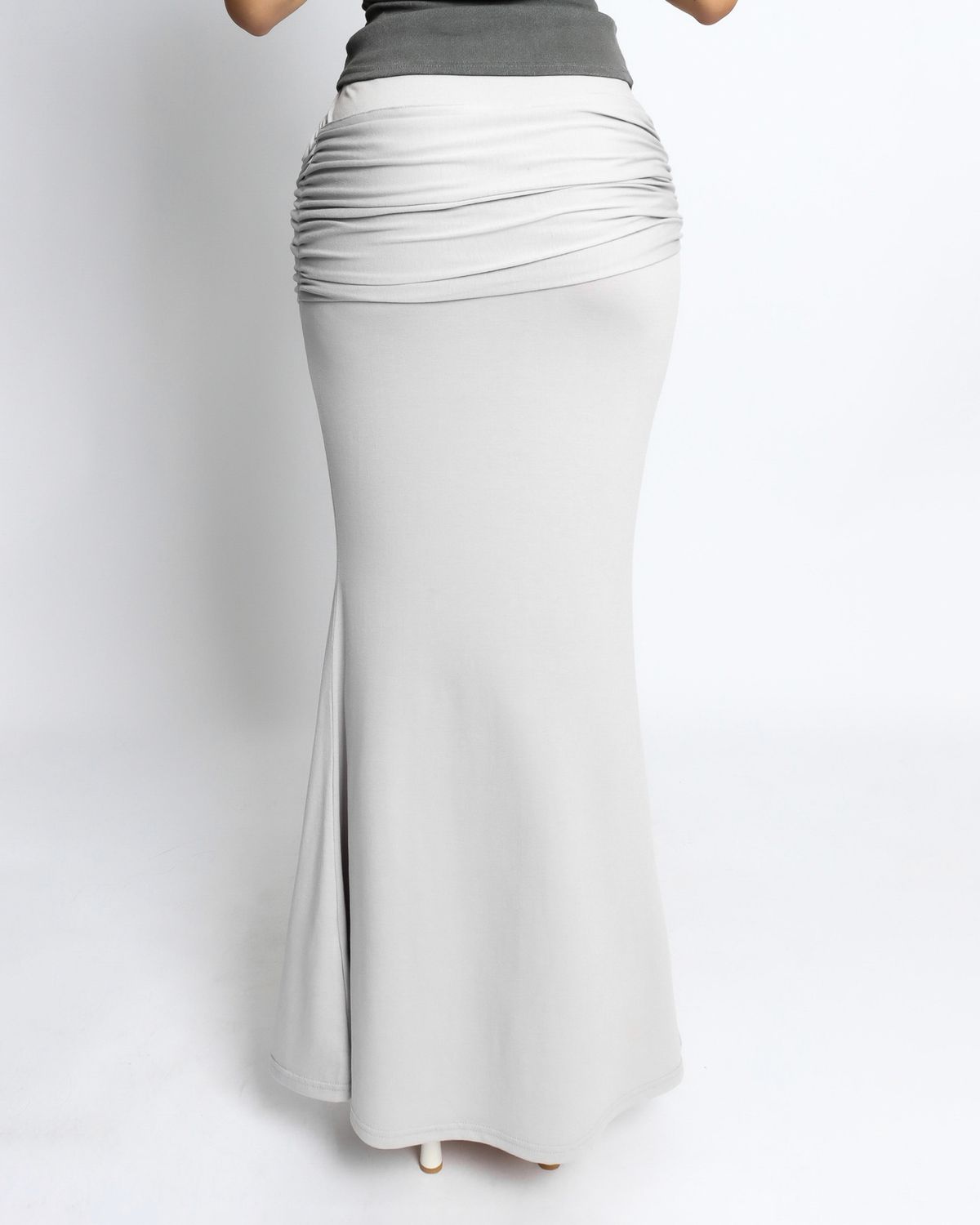 쿨시스(COOLSIS) CS SHIRRING LONG SK-054 (GREY)