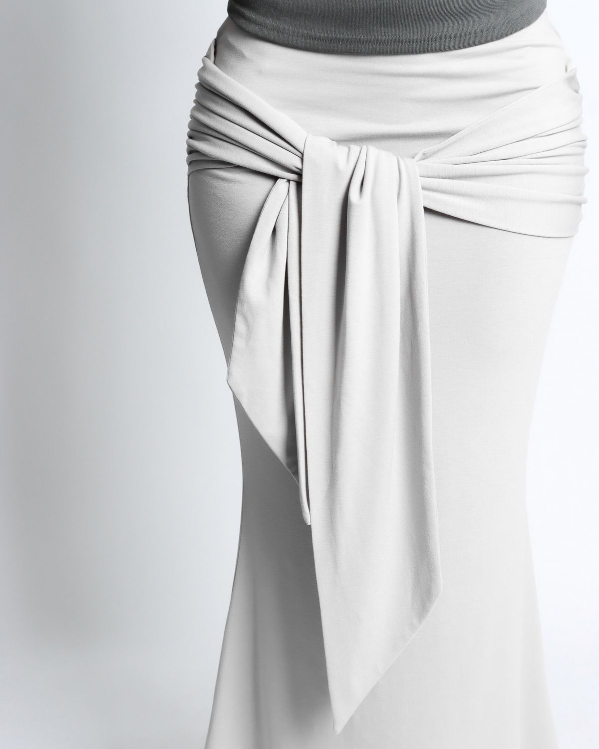 쿨시스(COOLSIS) CS SHIRRING LONG SK-054 (GREY)