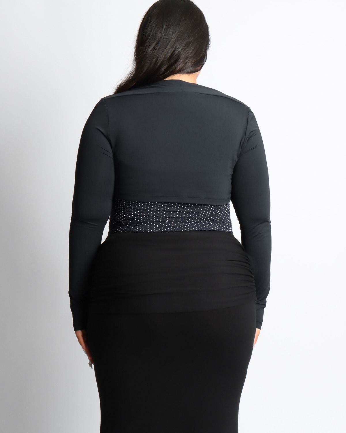 쿨시스(COOLSIS) CS SHIRRING LONG SK-054 (BLACK)
