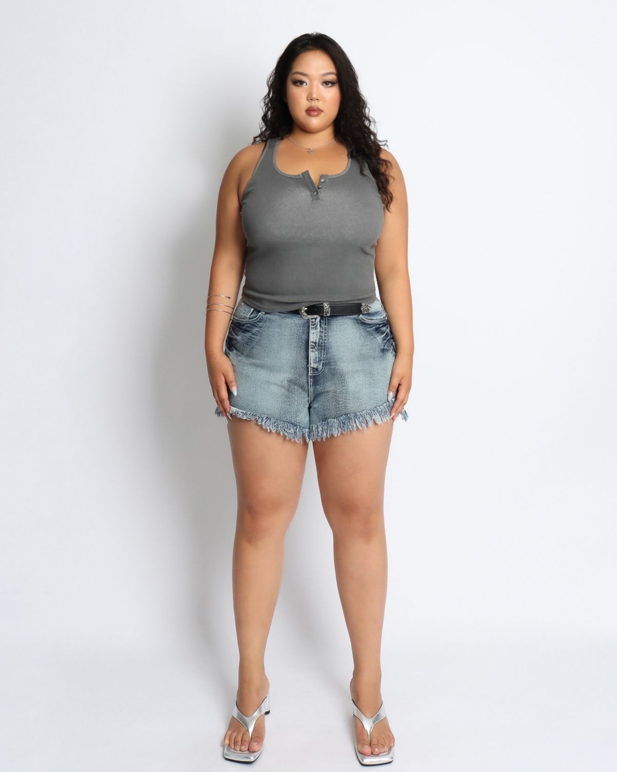쿨시스(COOLSIS) CS PIGMENT SLEEVELESS-050 (GREY)