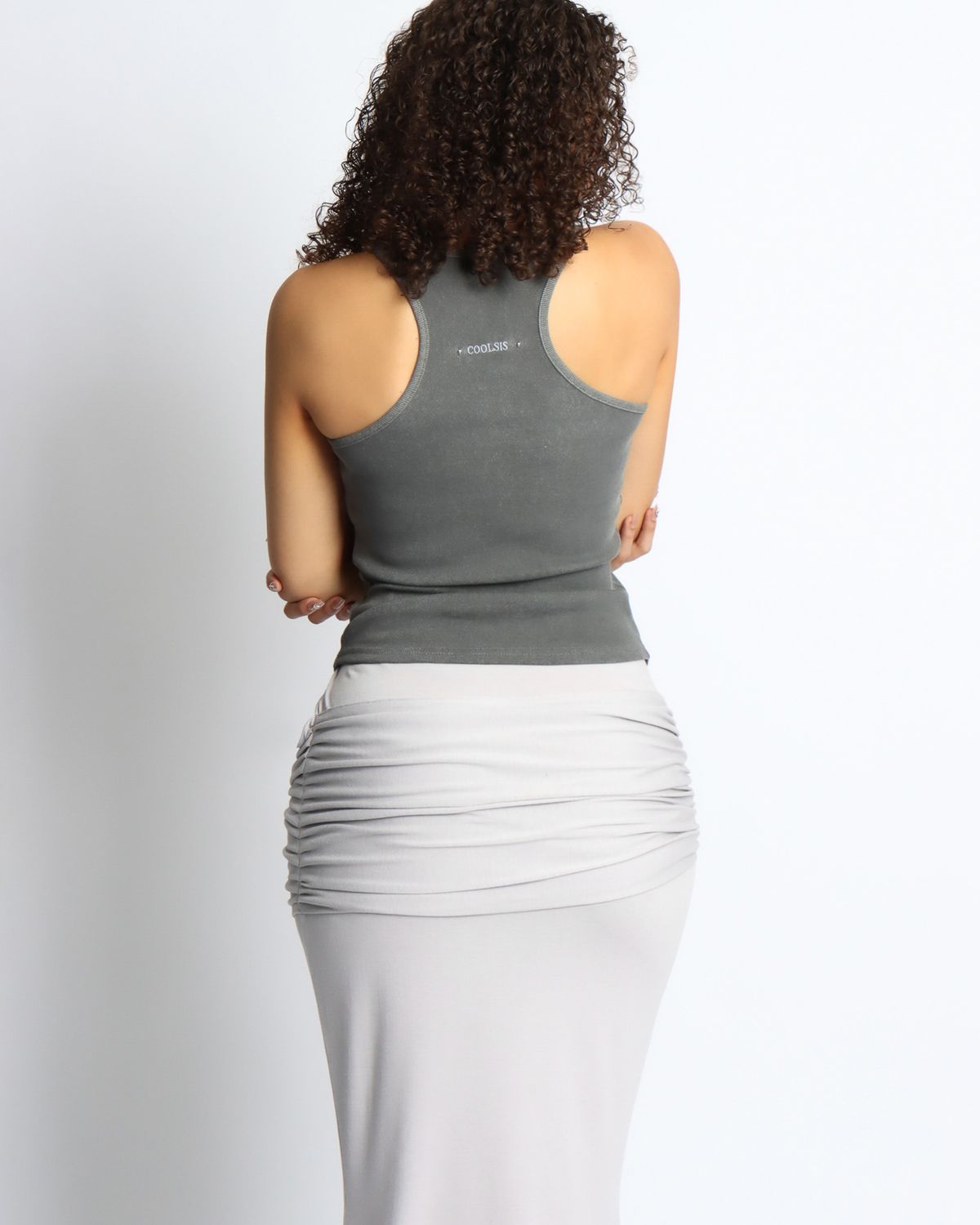쿨시스(COOLSIS) CS PIGMENT SLEEVELESS-050 (GREY)