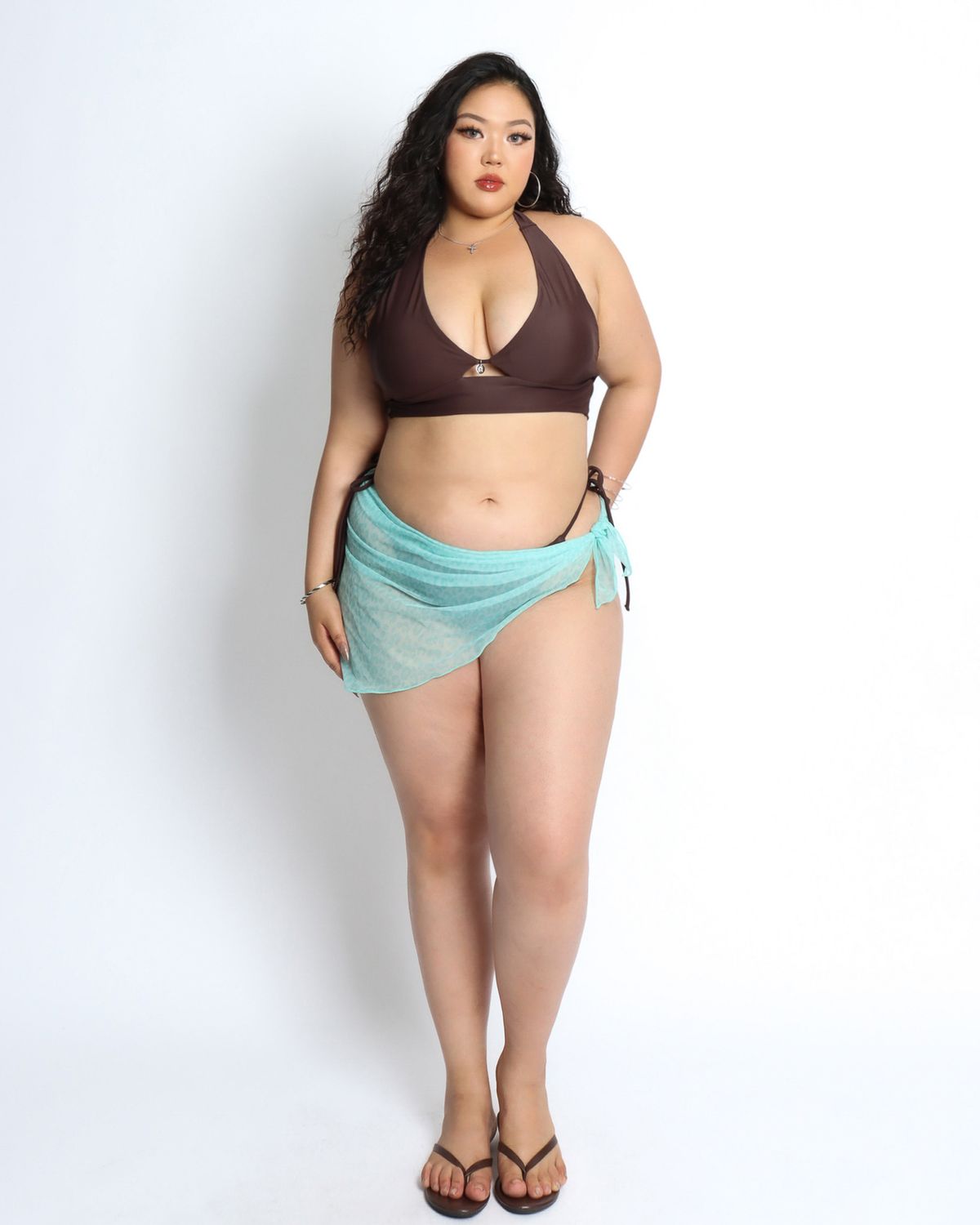 쿨시스(COOLSIS) CS KEYHOLE BIKINI SKIRTS (MINT)