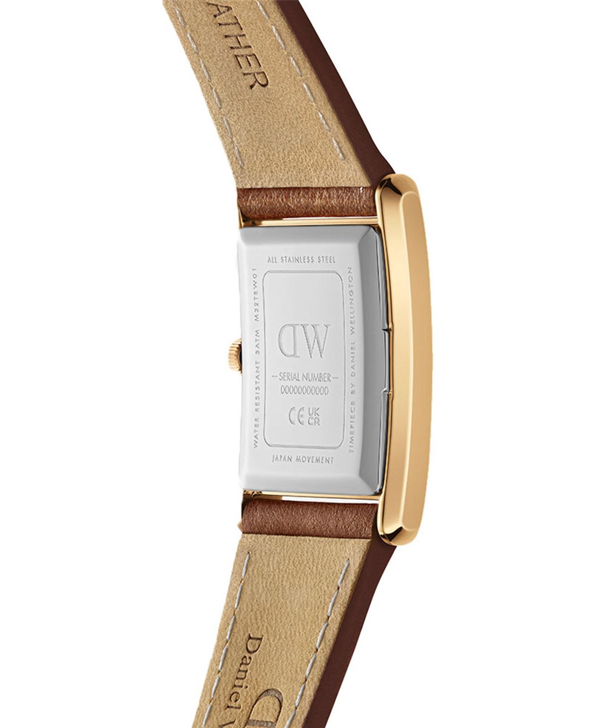 다니엘 웰링턴(DANIEL WELLINGTON) BOUND DURHAM 스퀘어 다이얼 빈티지 브라운 가죽시계